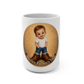 Happy Father’s Day Mug — Cute Boy in Dad’s Shoes 15oz