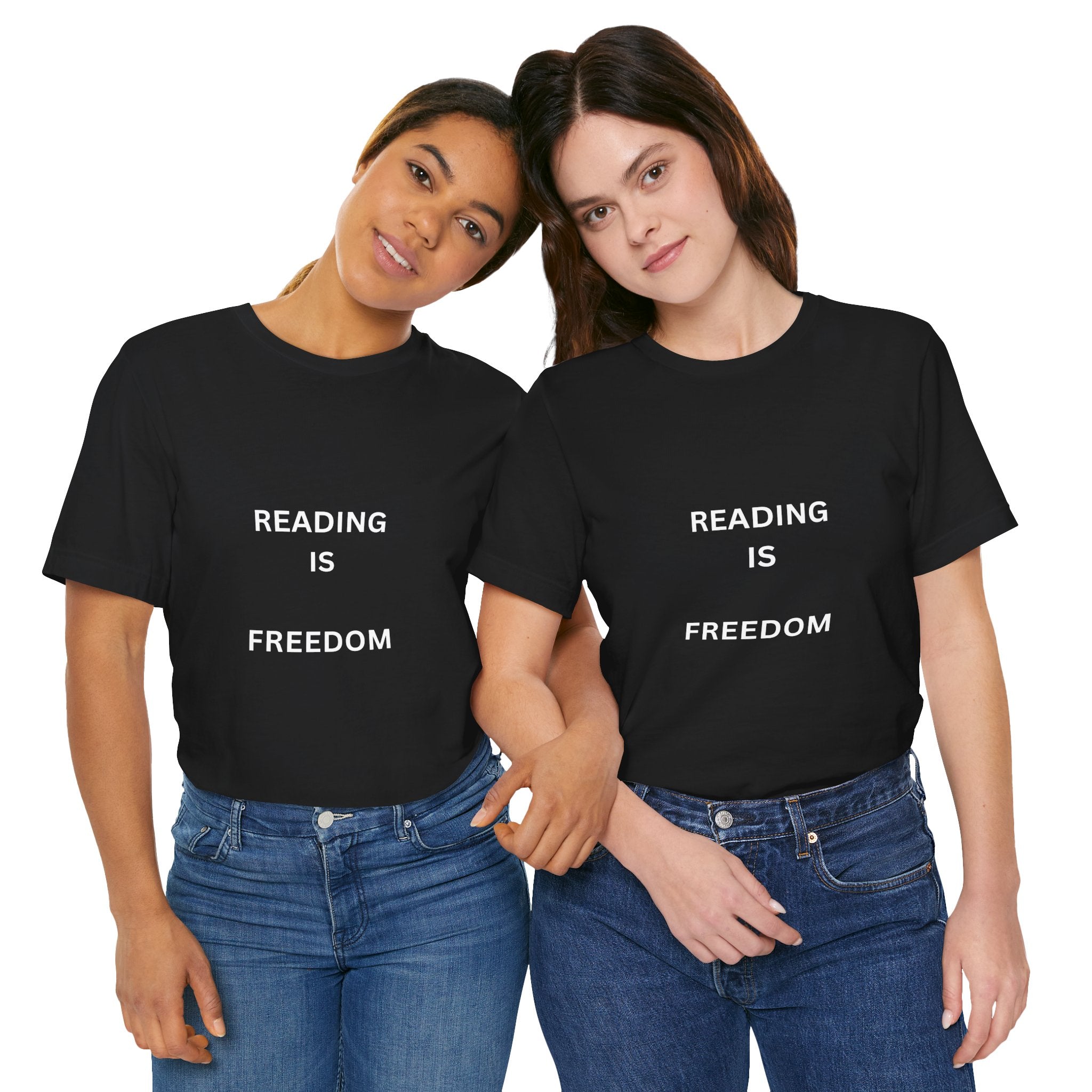 Reading Is Freedom T‑Shirt — Minimalist Literary Tee for Book Lovers