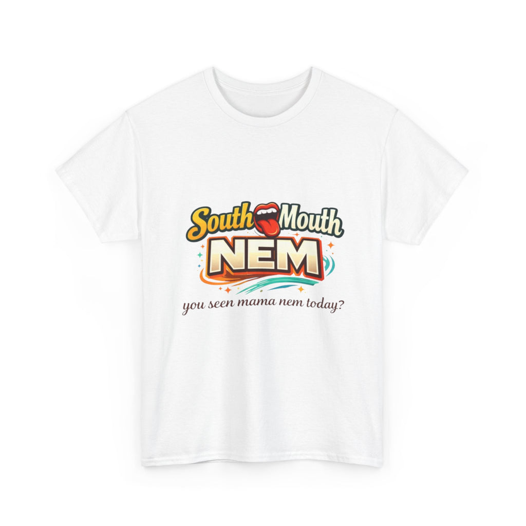 T-Shirt — South Mouth NEM "you seen mama nem today?" Retro Logo Tee