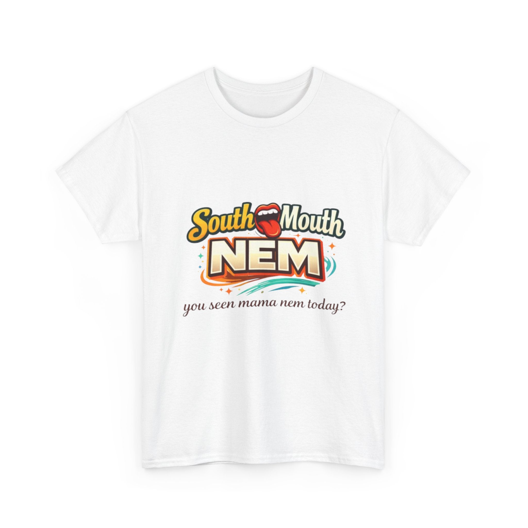 T-Shirt — South Mouth NEM "you seen mama nem today?" Retro Logo Tee