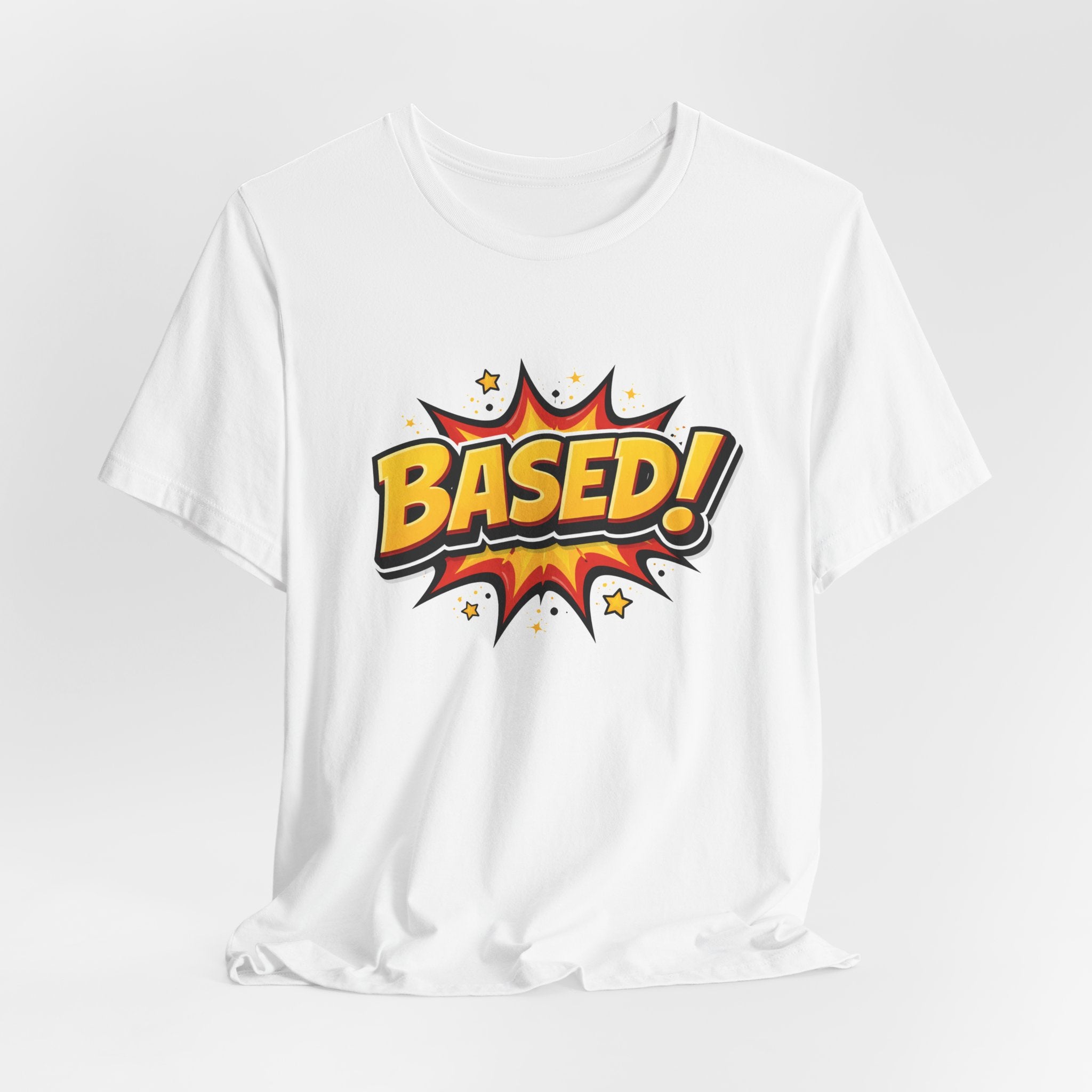 Based! Graphic Tee — Bold Comic Pop Art Shirt