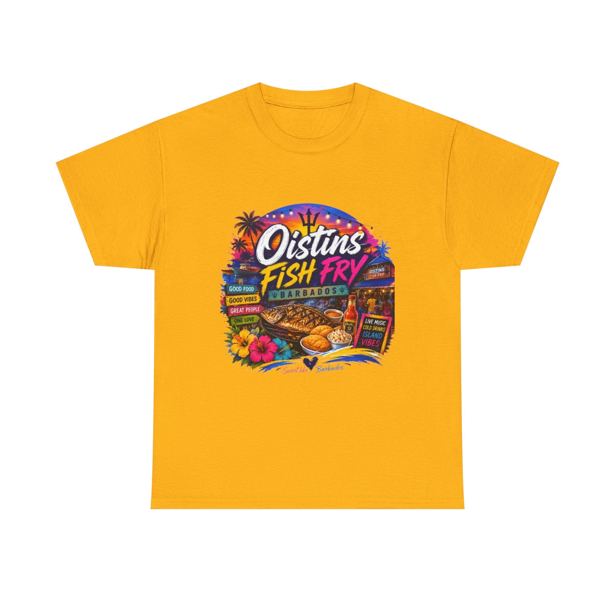 Oistins Fish Fry T-Shirt – Barbados Beach Festival Tee