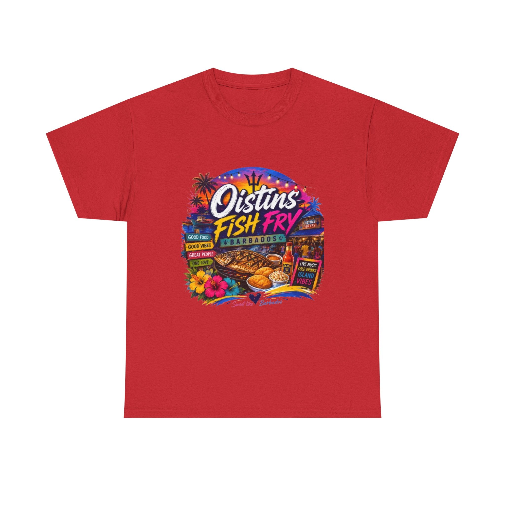 Oistins Fish Fry T-Shirt – Barbados Beach Festival Tee