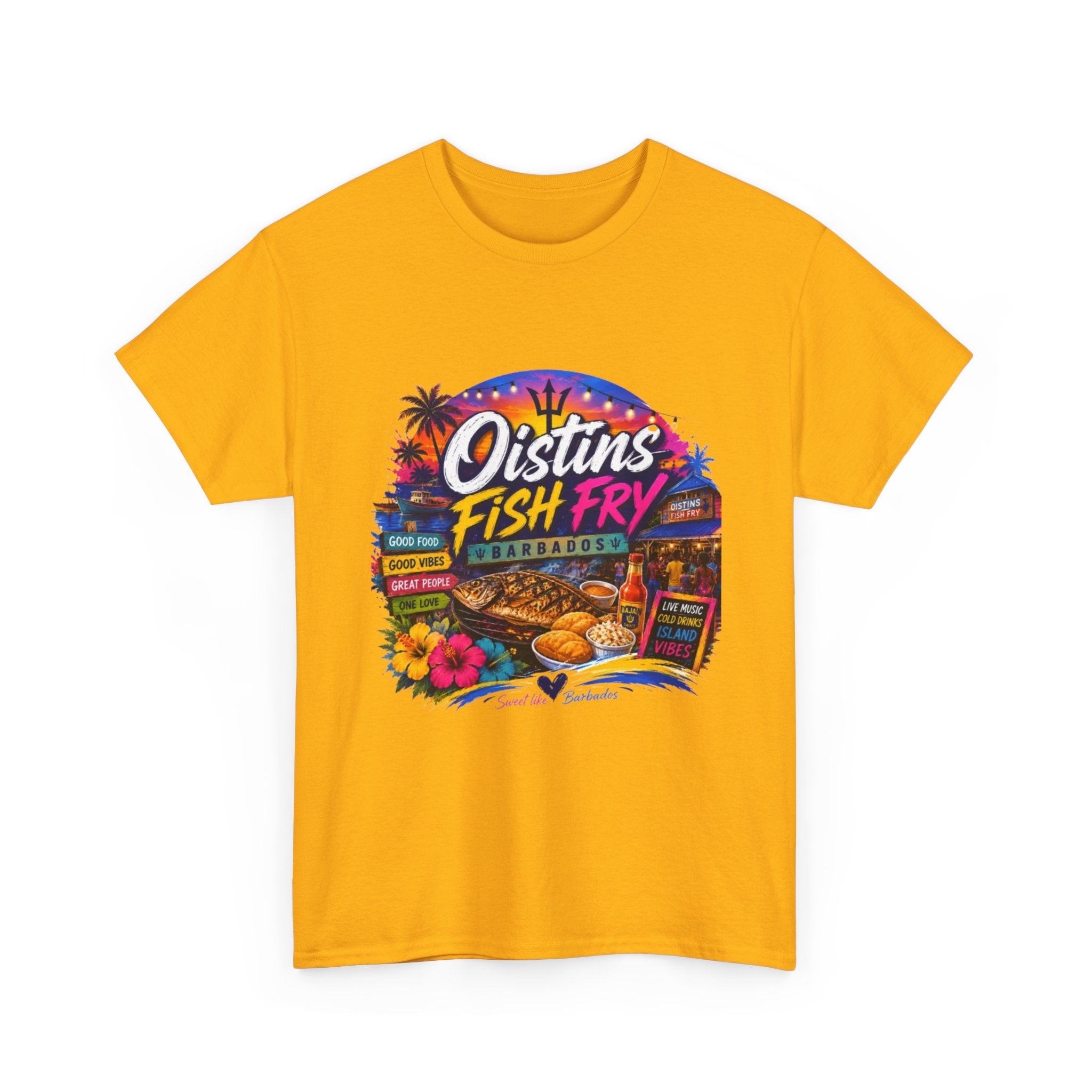 Oistins Fish Fry T-Shirt – Barbados Beach Festival Tee