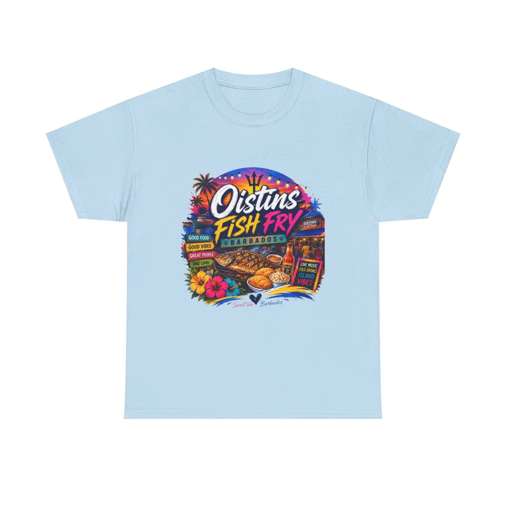 Oistins Fish Fry T-Shirt – Barbados Beach Festival Tee