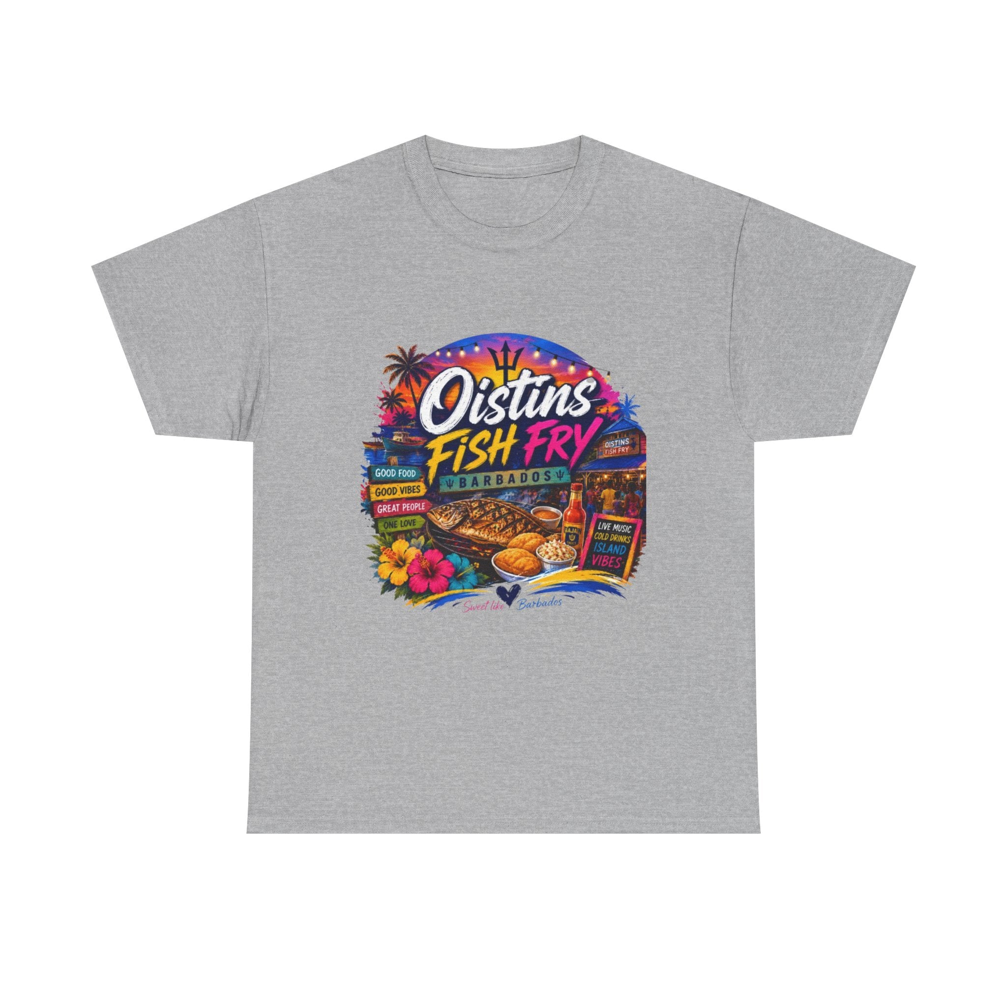 Oistins Fish Fry T-Shirt – Barbados Beach Festival Tee