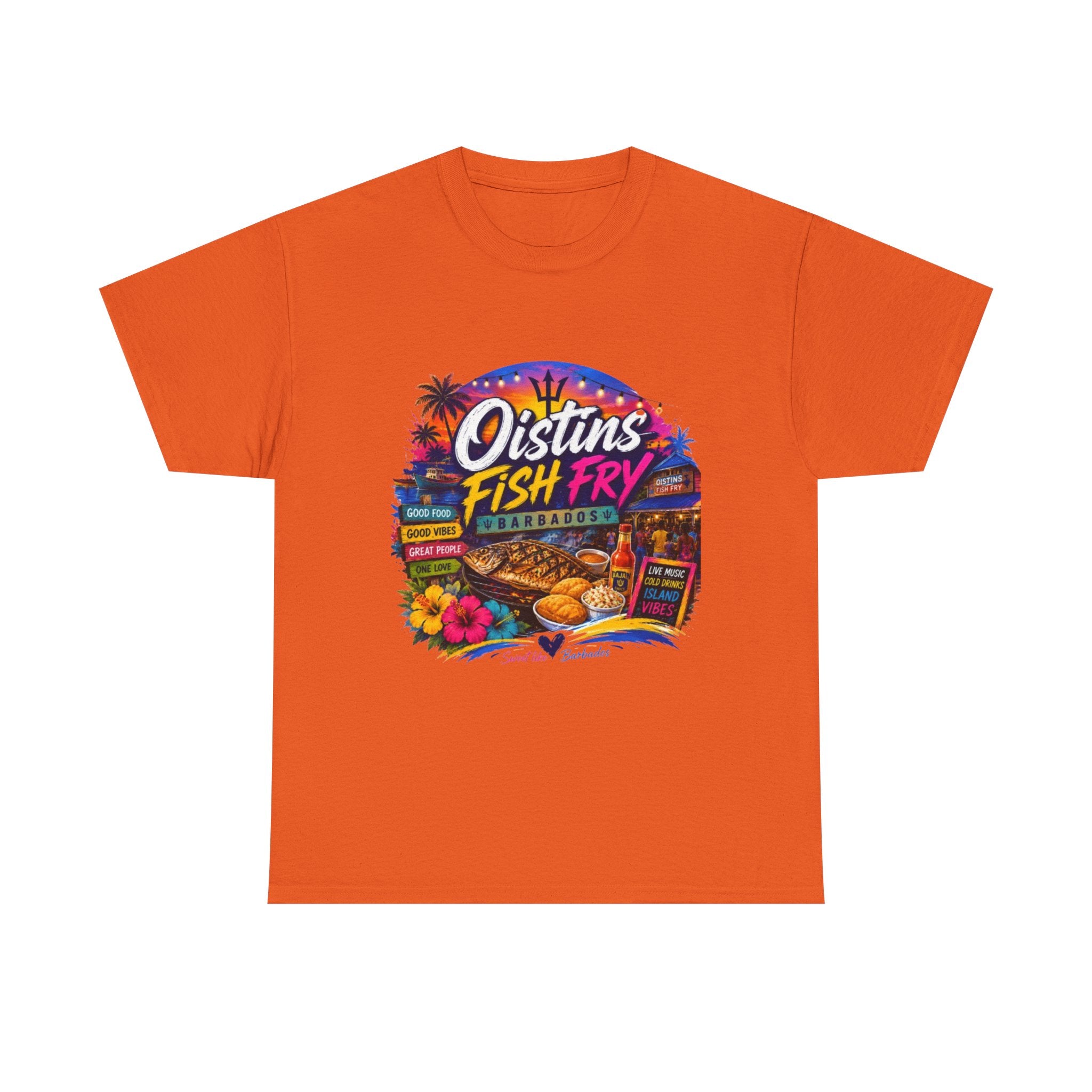 Oistins Fish Fry T-Shirt – Barbados Beach Festival Tee