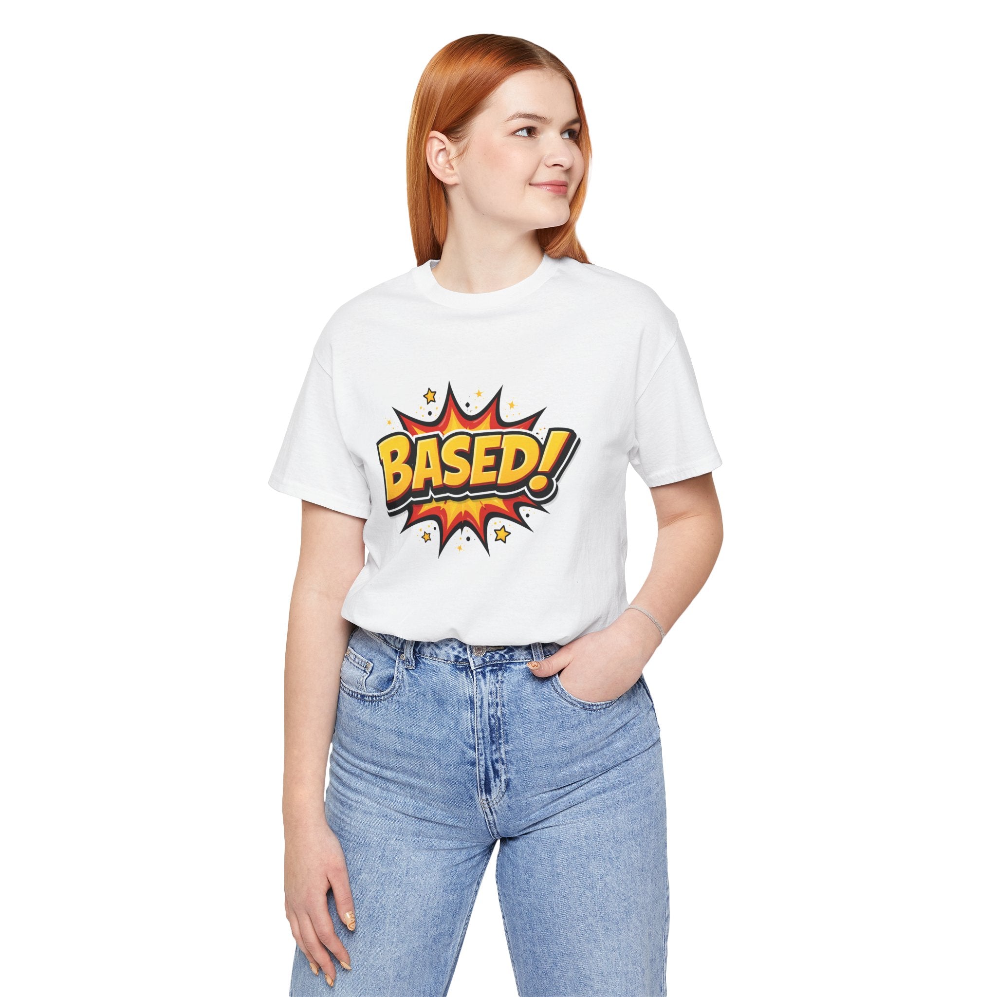 Based! Graphic Tee — Bold Comic Pop Art Shirt