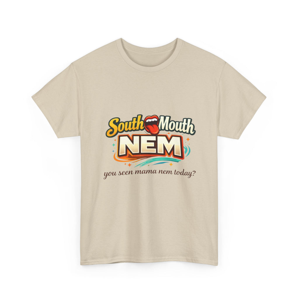 T-Shirt — South Mouth NEM "you seen mama nem today?" Retro Logo Tee
