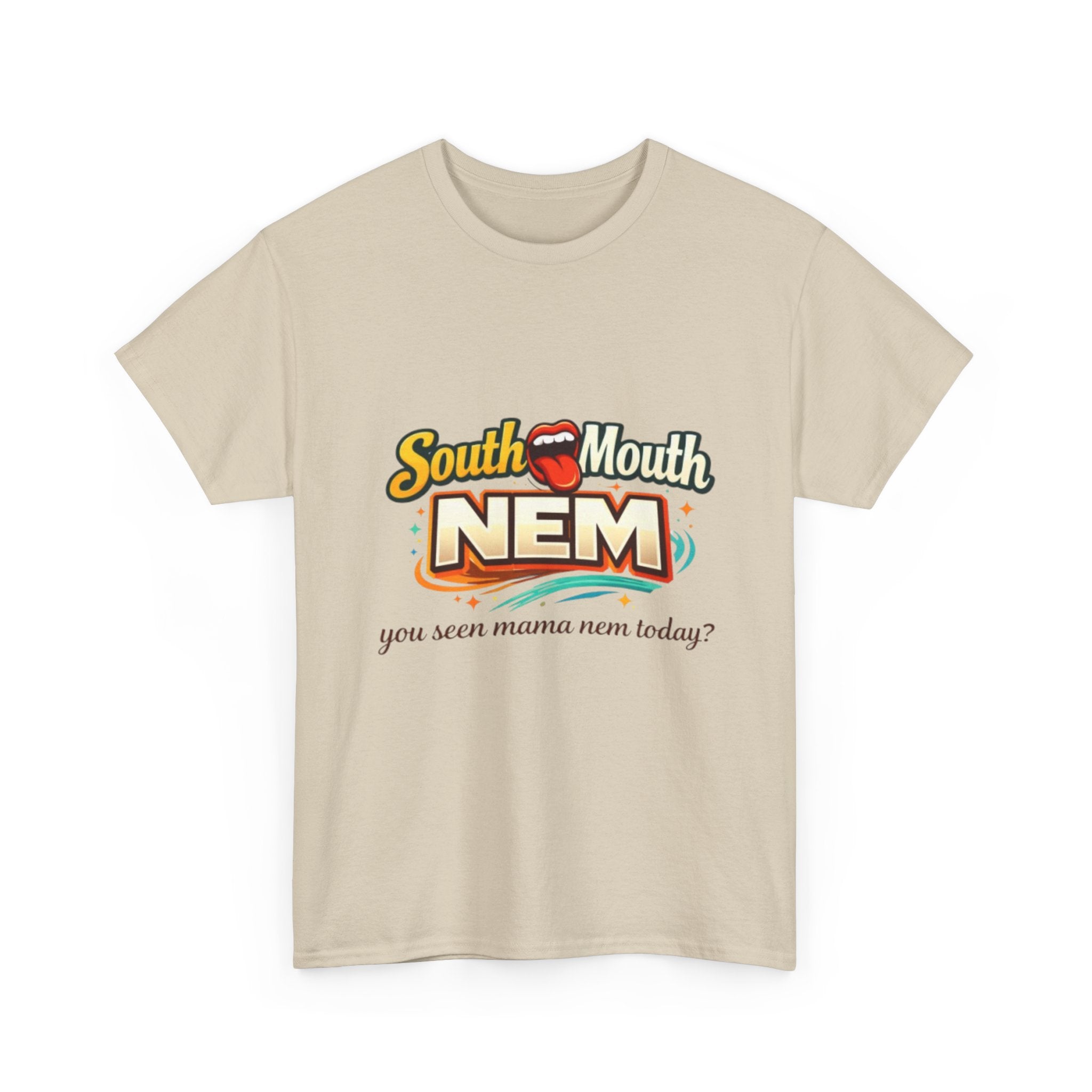 T-Shirt — South Mouth NEM "you seen mama nem today?" Retro Logo Tee