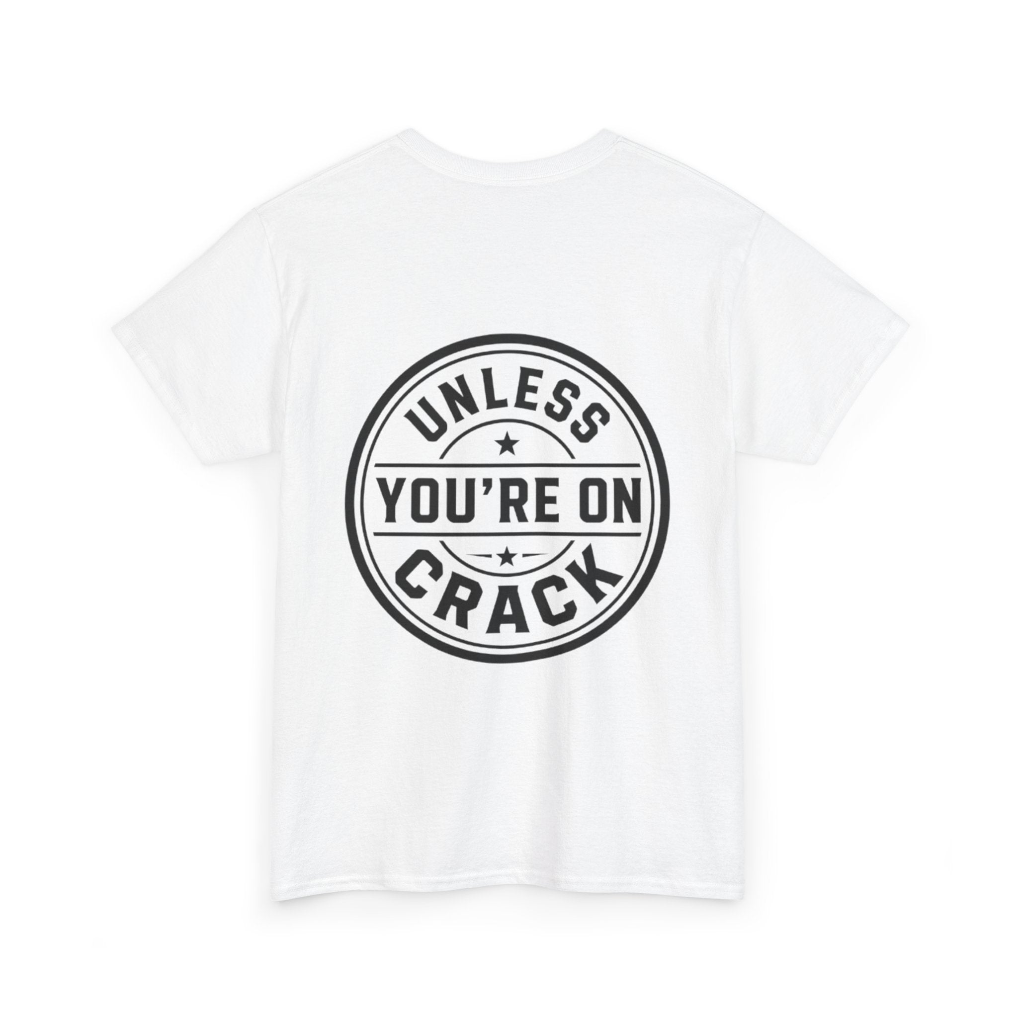 T-Shirt — "Black Doesn't Crack" Graphic Tee (Front & Back Badge Design)