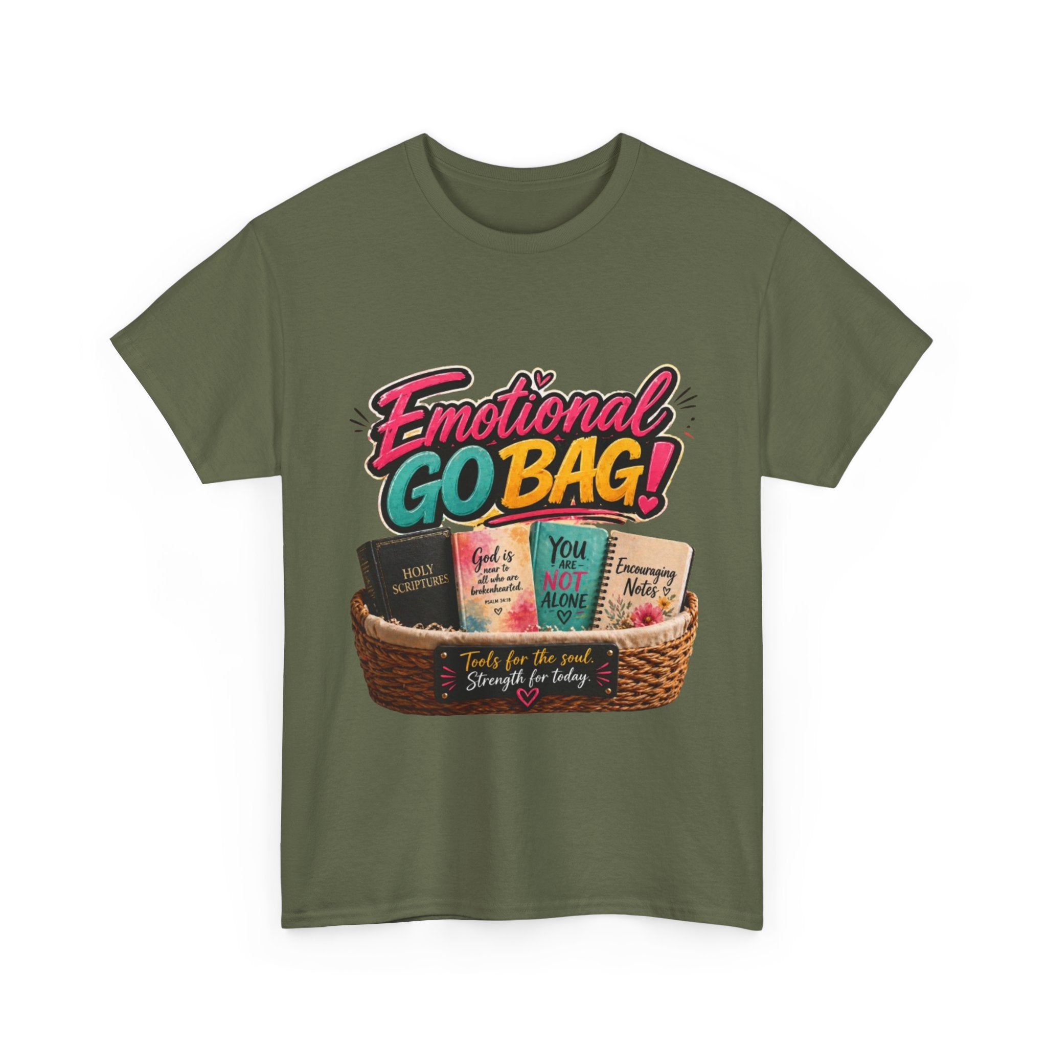 Emotional Go Bag T-Shirt — Comfort & Self-Care Gift Tee