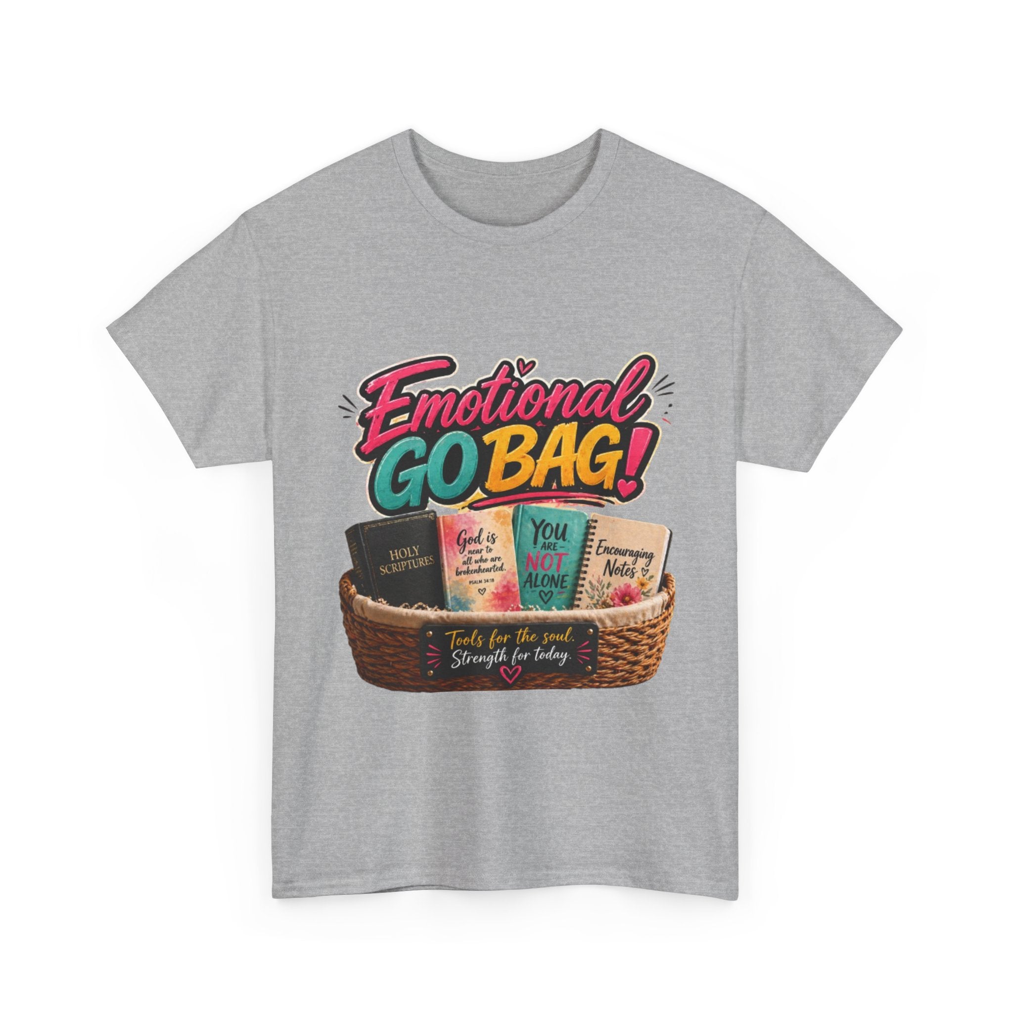Emotional Go Bag T-Shirt — Comfort & Self-Care Gift Tee