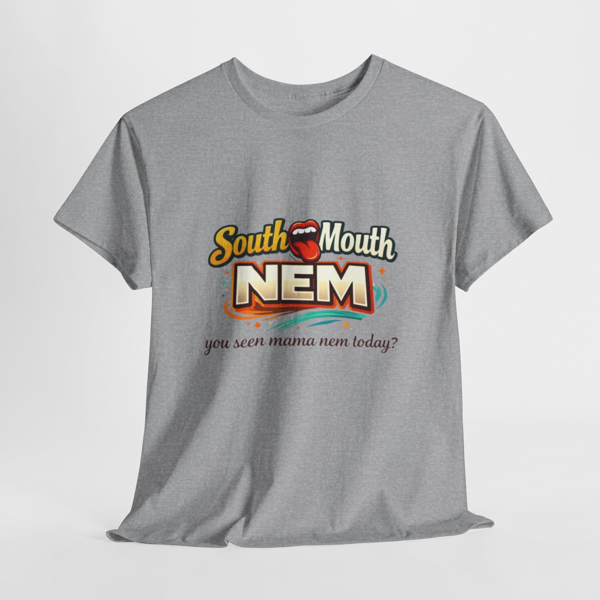 T-Shirt — South Mouth NEM "you seen mama nem today?" Retro Logo Tee