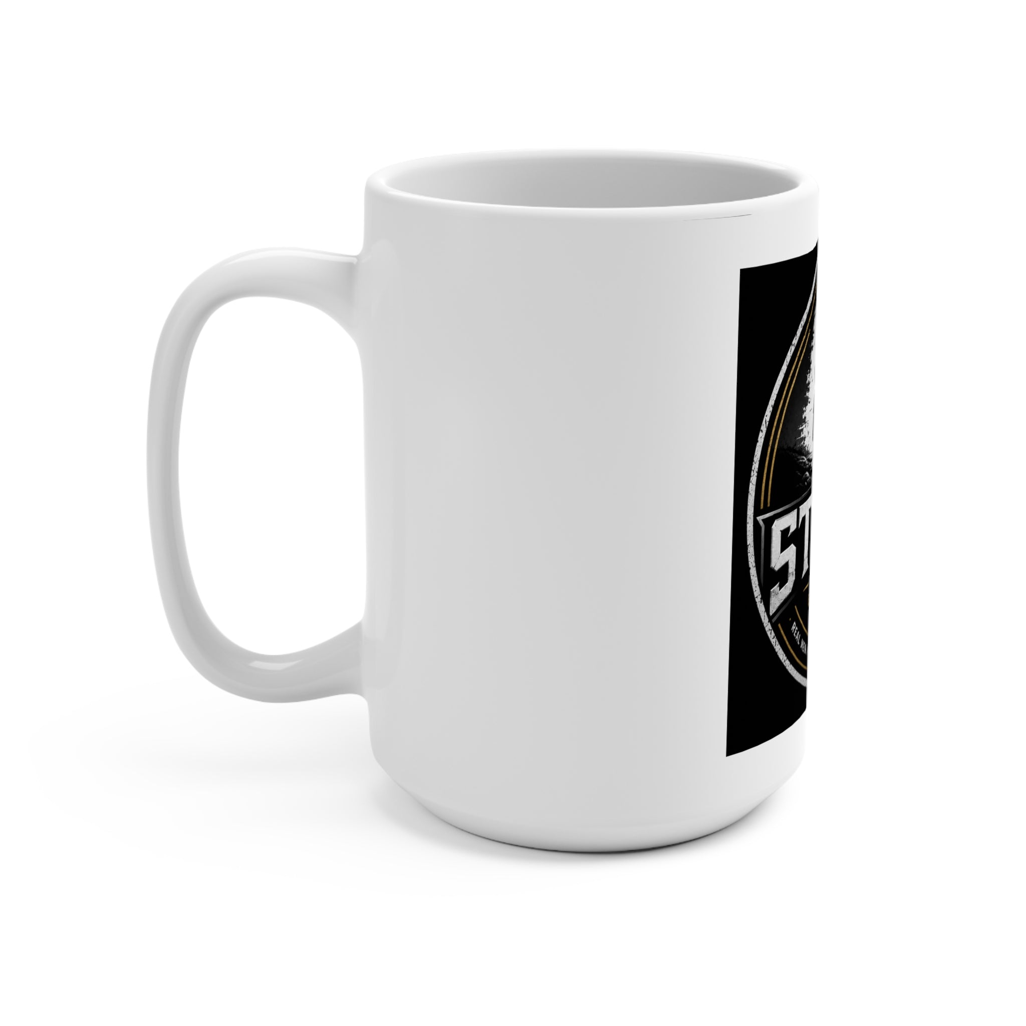 Step Up 15oz Mug — "Step Up: Not By Blood, By Choice" Fatherhood Coffee Cup