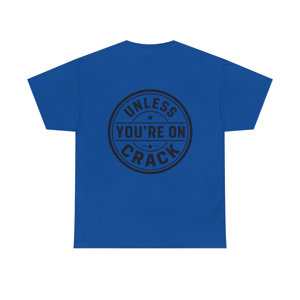 T-Shirt — "Black Doesn't Crack" Graphic Tee (Front & Back Badge Design)