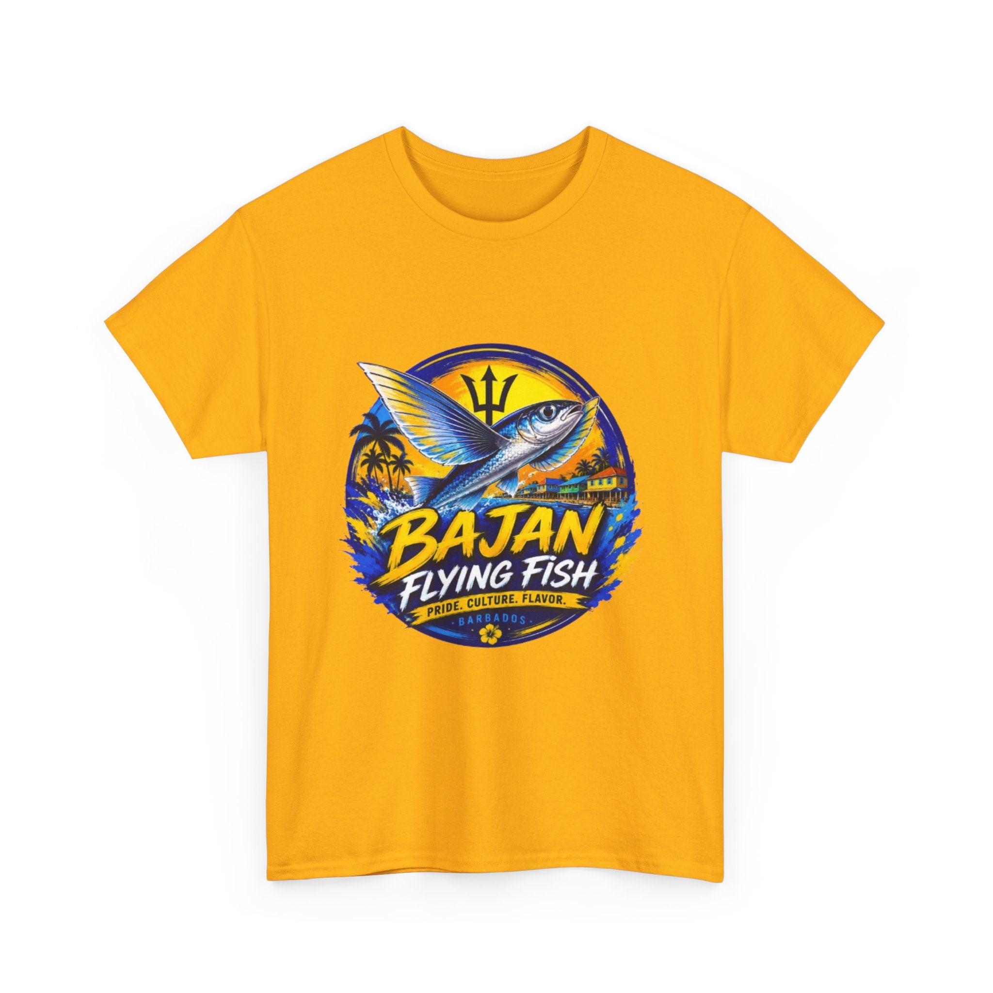 Bajan Flying Fish Tee — Caribbean Fishing Travel Shirt