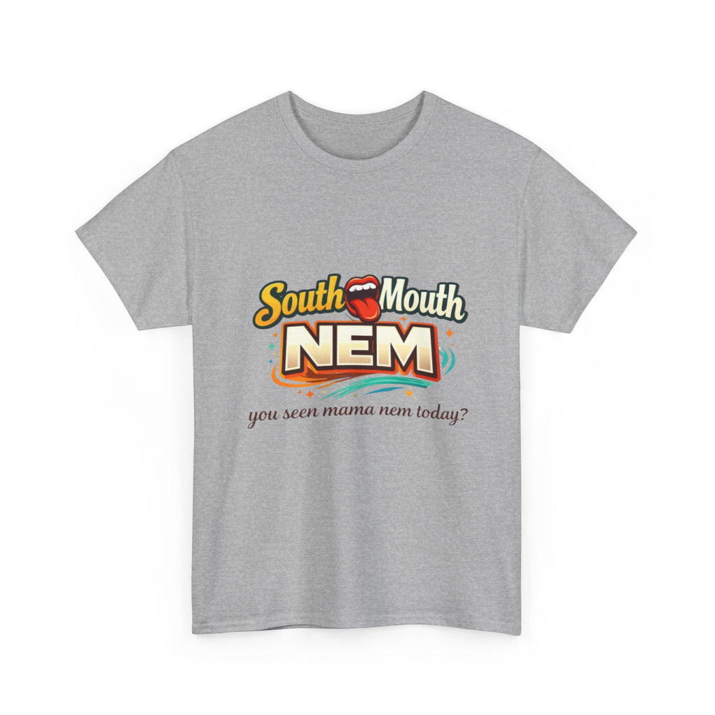 T-Shirt — South Mouth NEM "you seen mama nem today?" Retro Logo Tee
