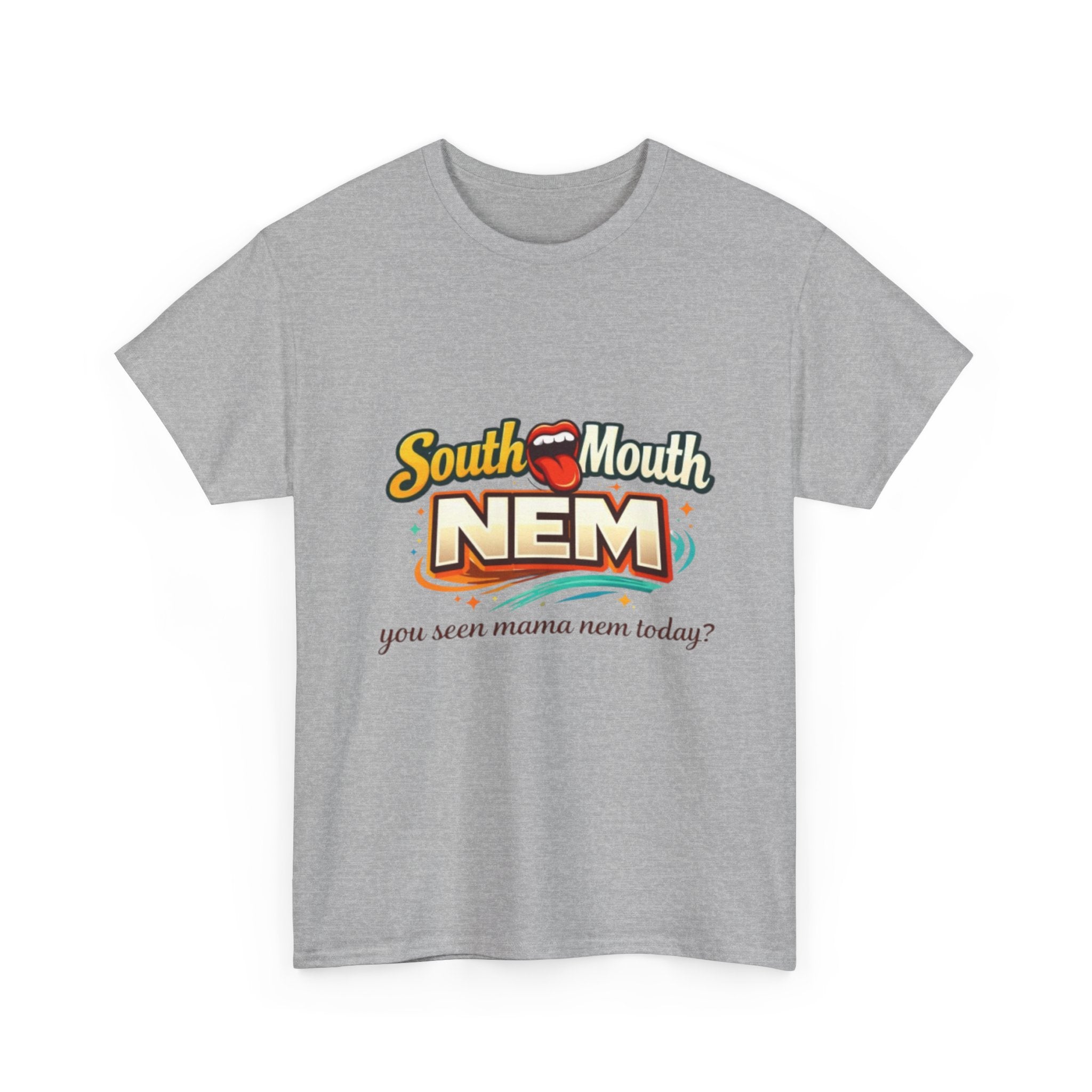 T-Shirt — South Mouth NEM "you seen mama nem today?" Retro Logo Tee