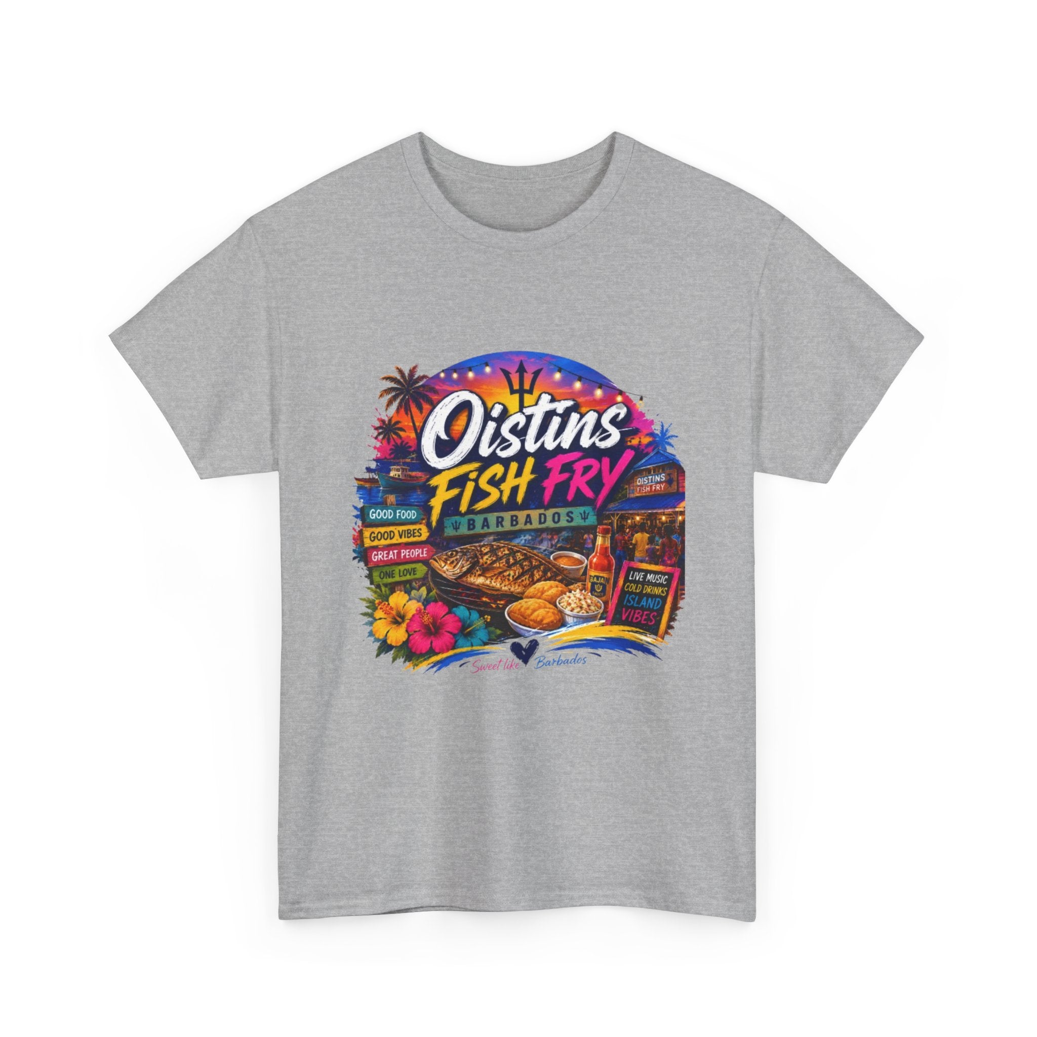 Oistins Fish Fry T-Shirt – Barbados Beach Festival Tee