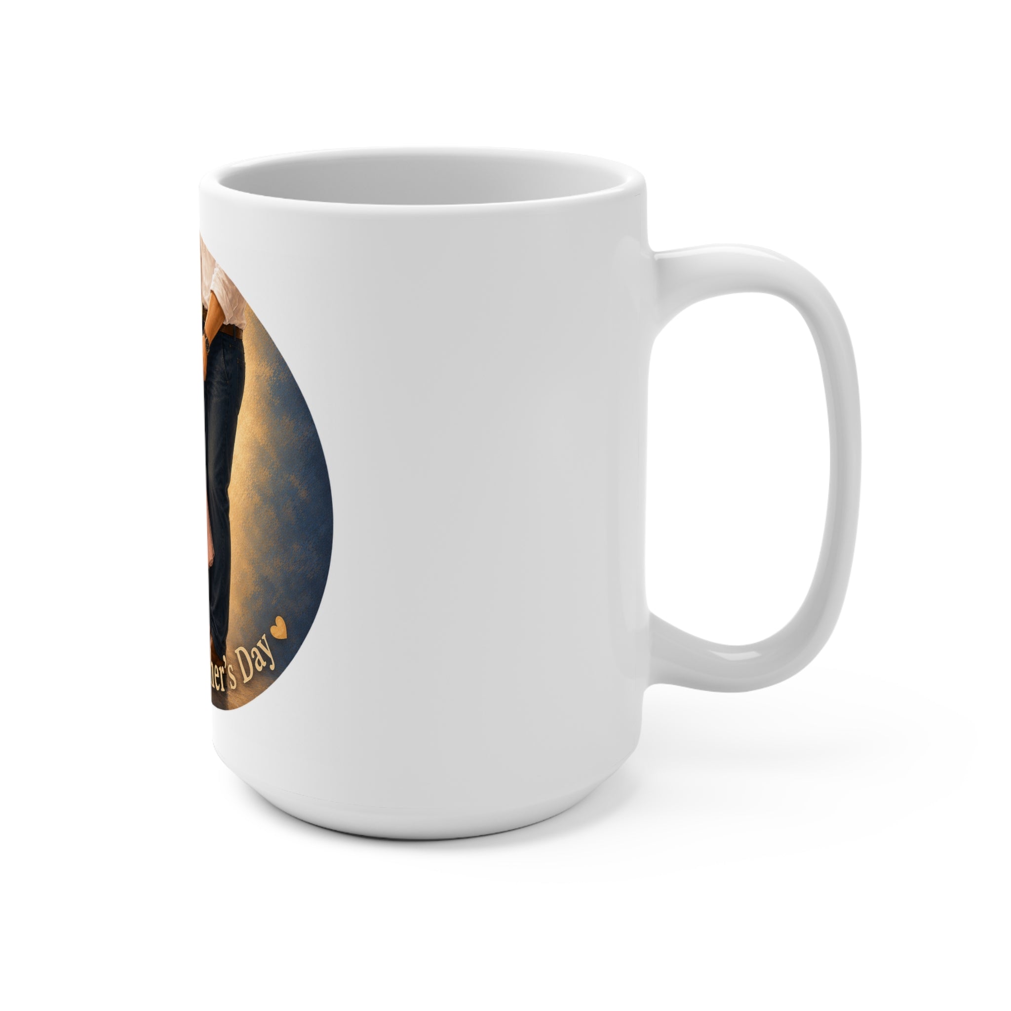 Daddy and Daughter Illustration Mug | Happy Father's Day 15oz