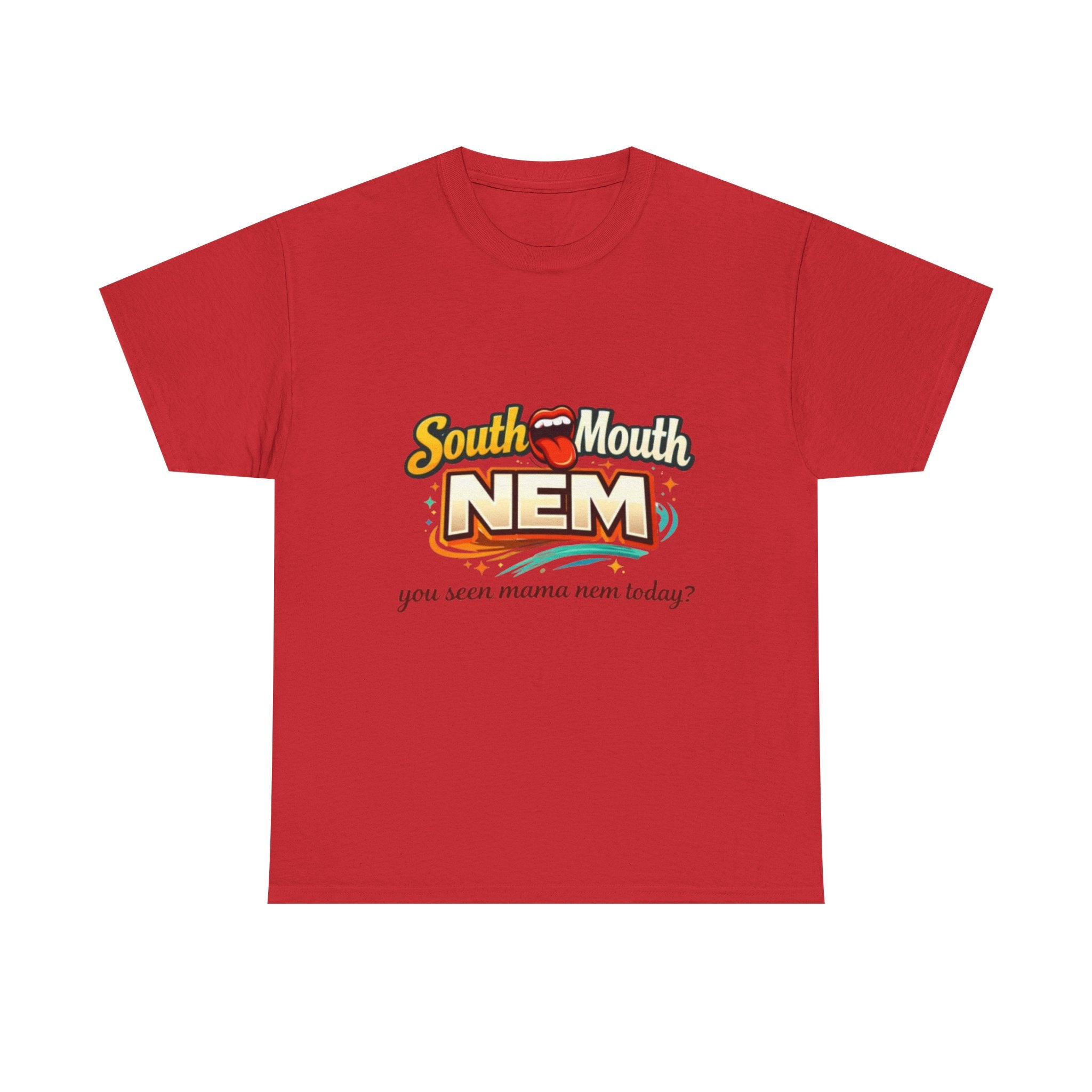 T-Shirt — South Mouth NEM "you seen mama nem today?" Retro Logo Tee