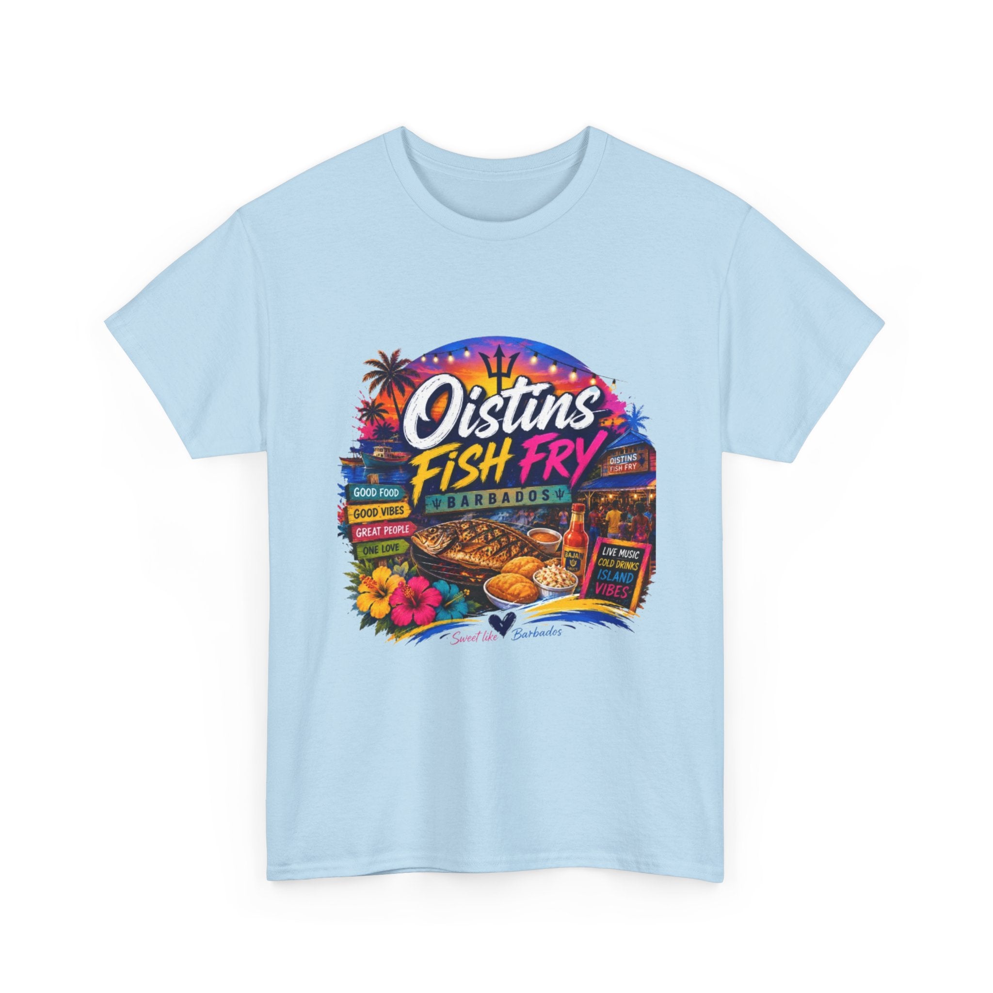 Oistins Fish Fry T-Shirt – Barbados Beach Festival Tee