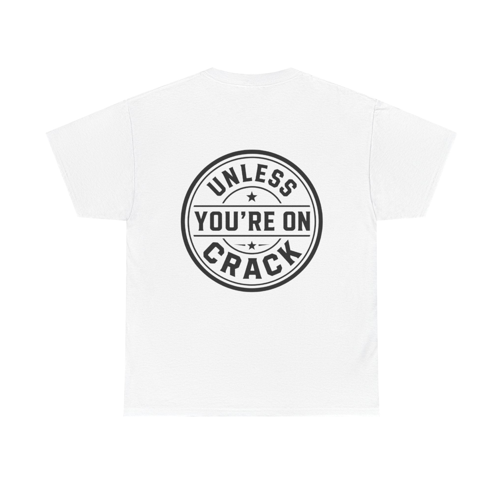 T-Shirt — "Black Doesn't Crack" Graphic Tee (Front & Back Badge Design)