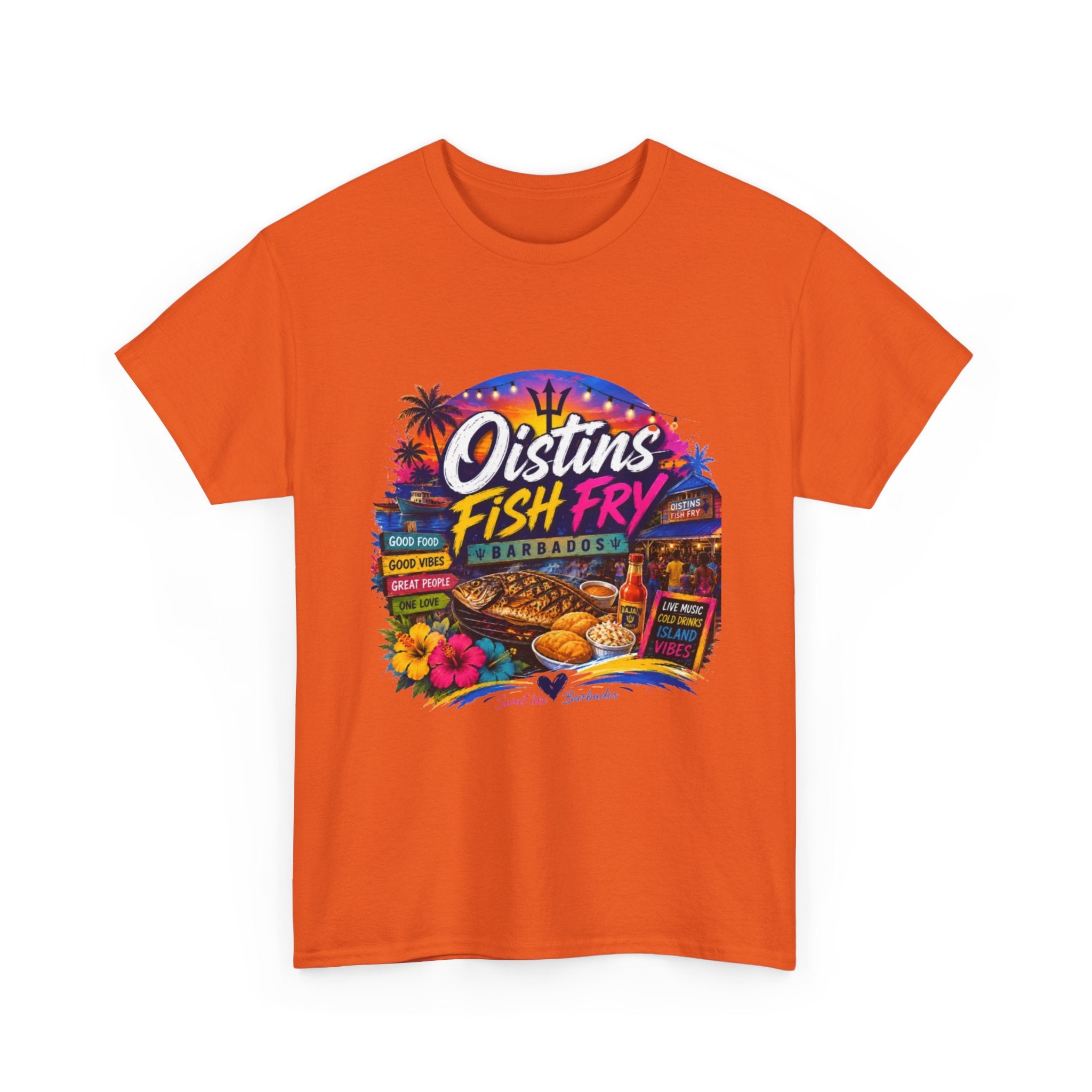 Oistins Fish Fry T-Shirt – Barbados Beach Festival Tee