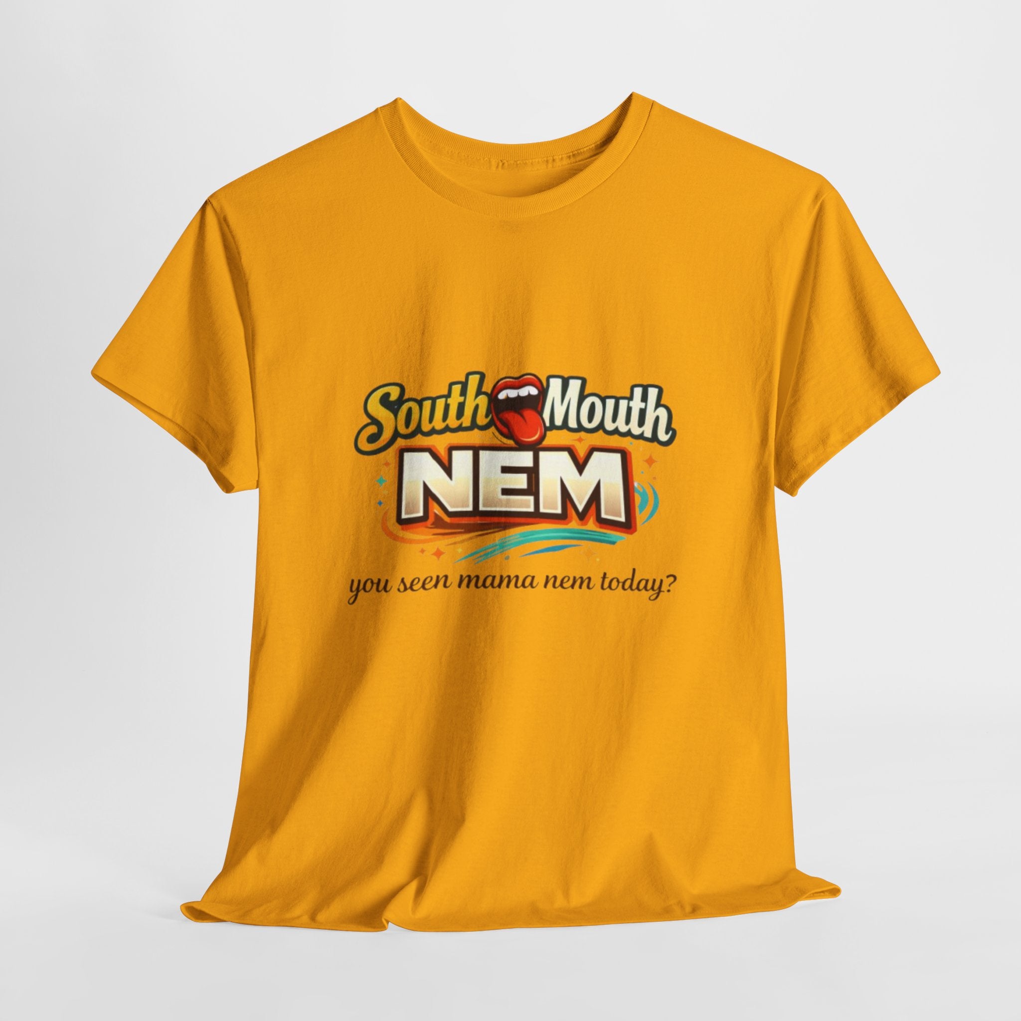 T-Shirt — South Mouth NEM "you seen mama nem today?" Retro Logo Tee