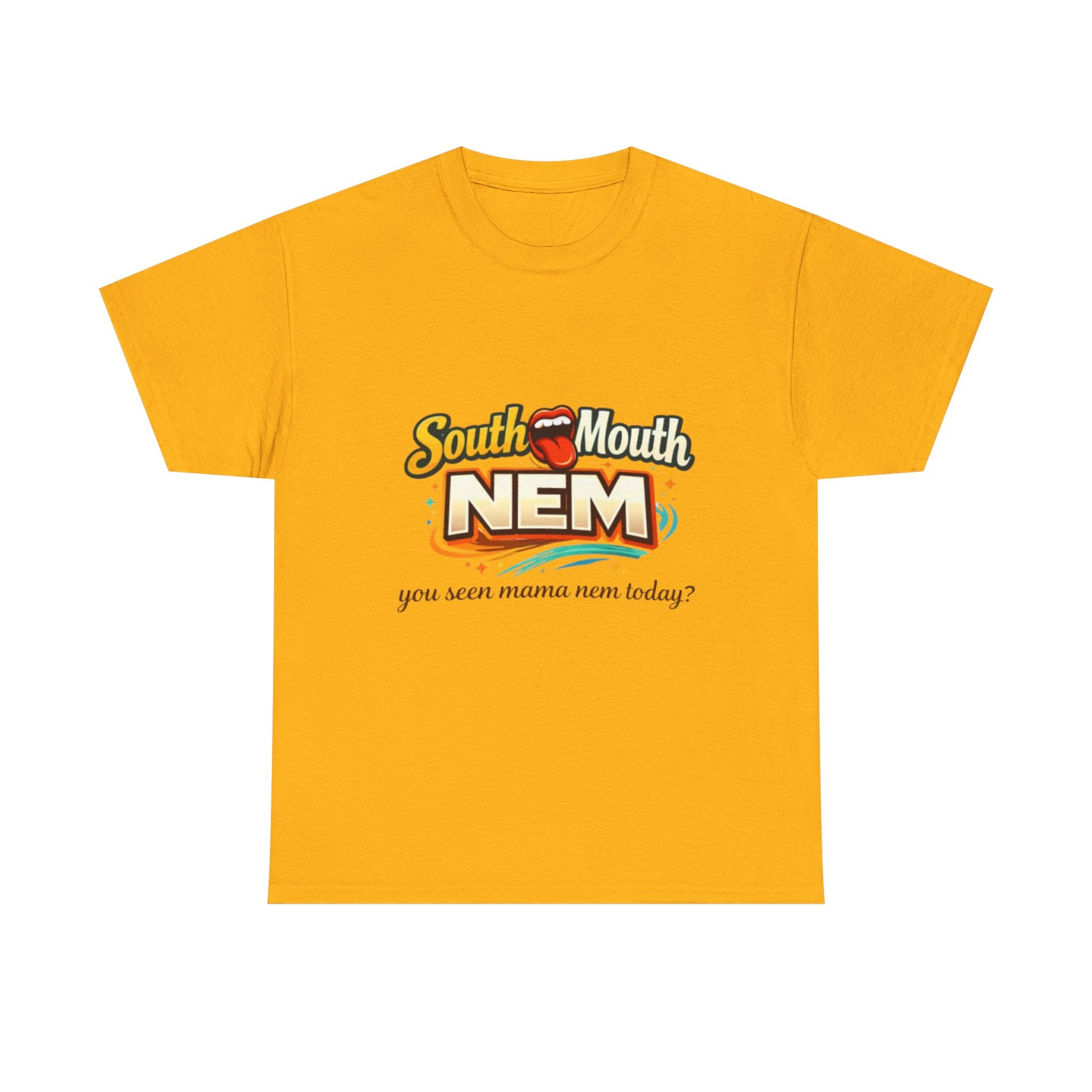 T-Shirt — South Mouth NEM "you seen mama nem today?" Retro Logo Tee
