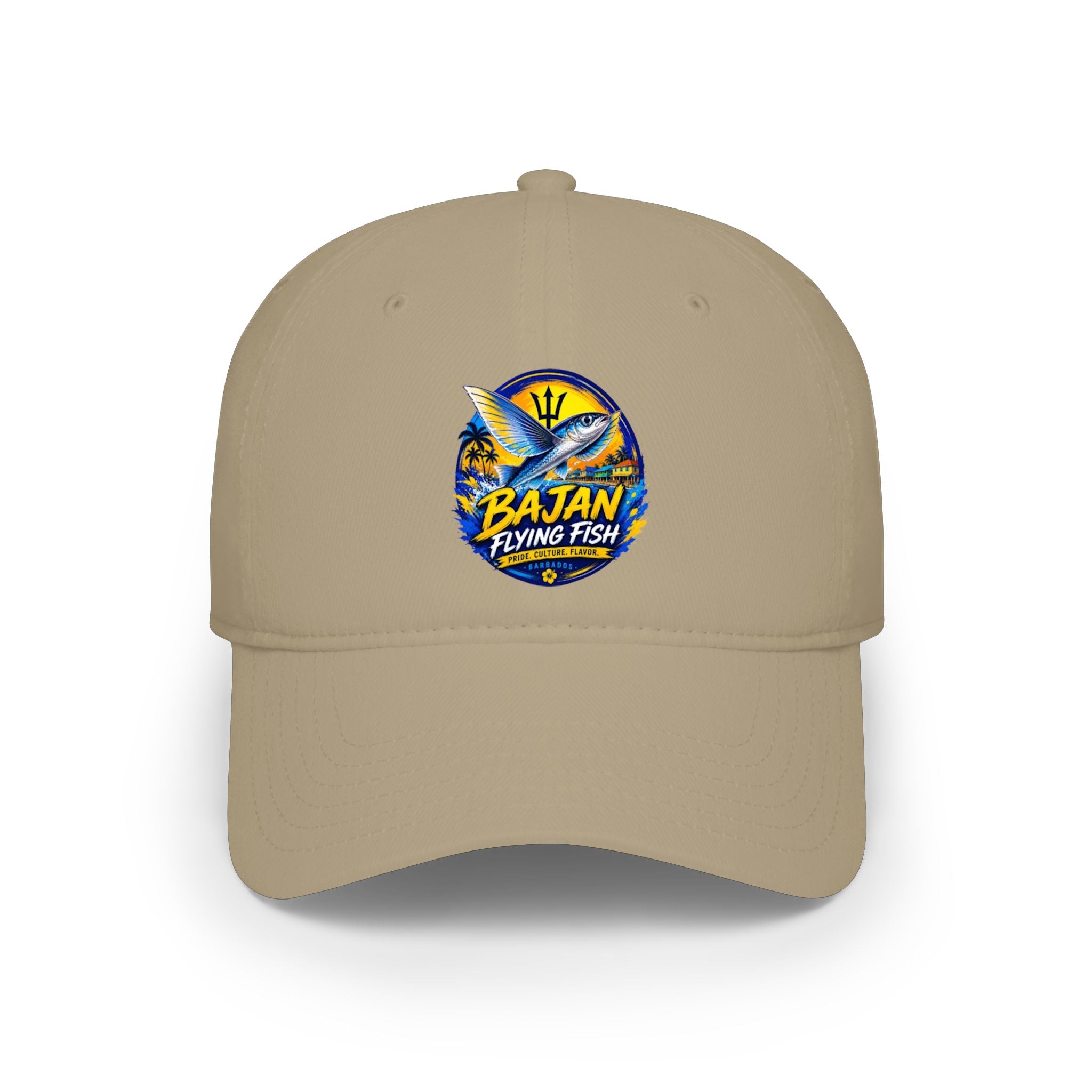 Bajan Flying Fish Baseball Cap — Caribbean Fishing Logo Hat