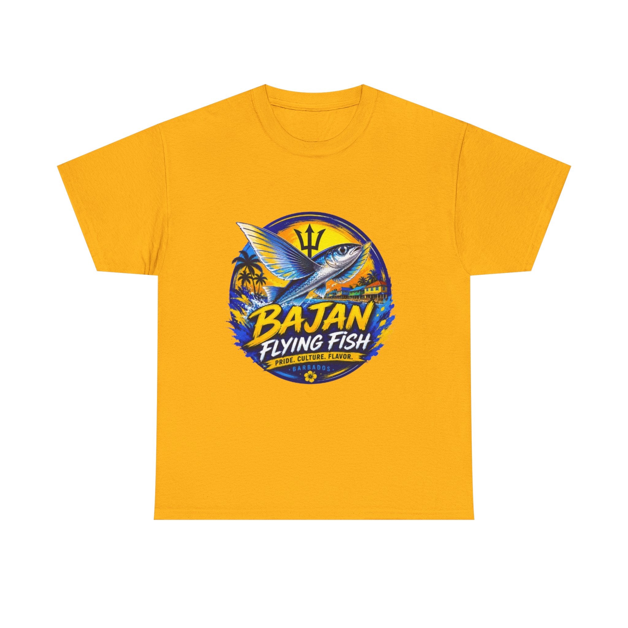 Bajan Flying Fish Tee — Caribbean Fishing Travel Shirt