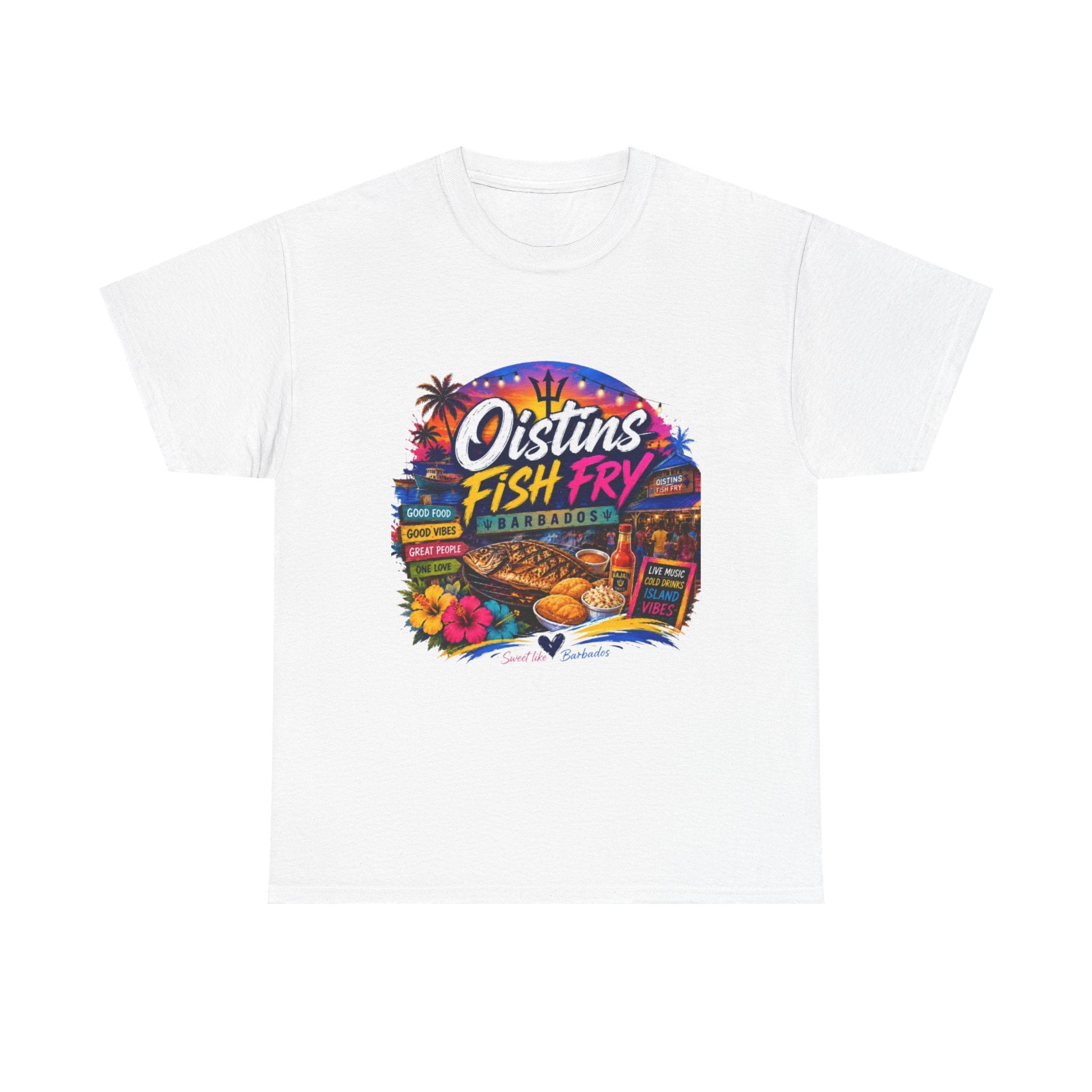 Oistins Fish Fry T-Shirt – Barbados Beach Festival Tee