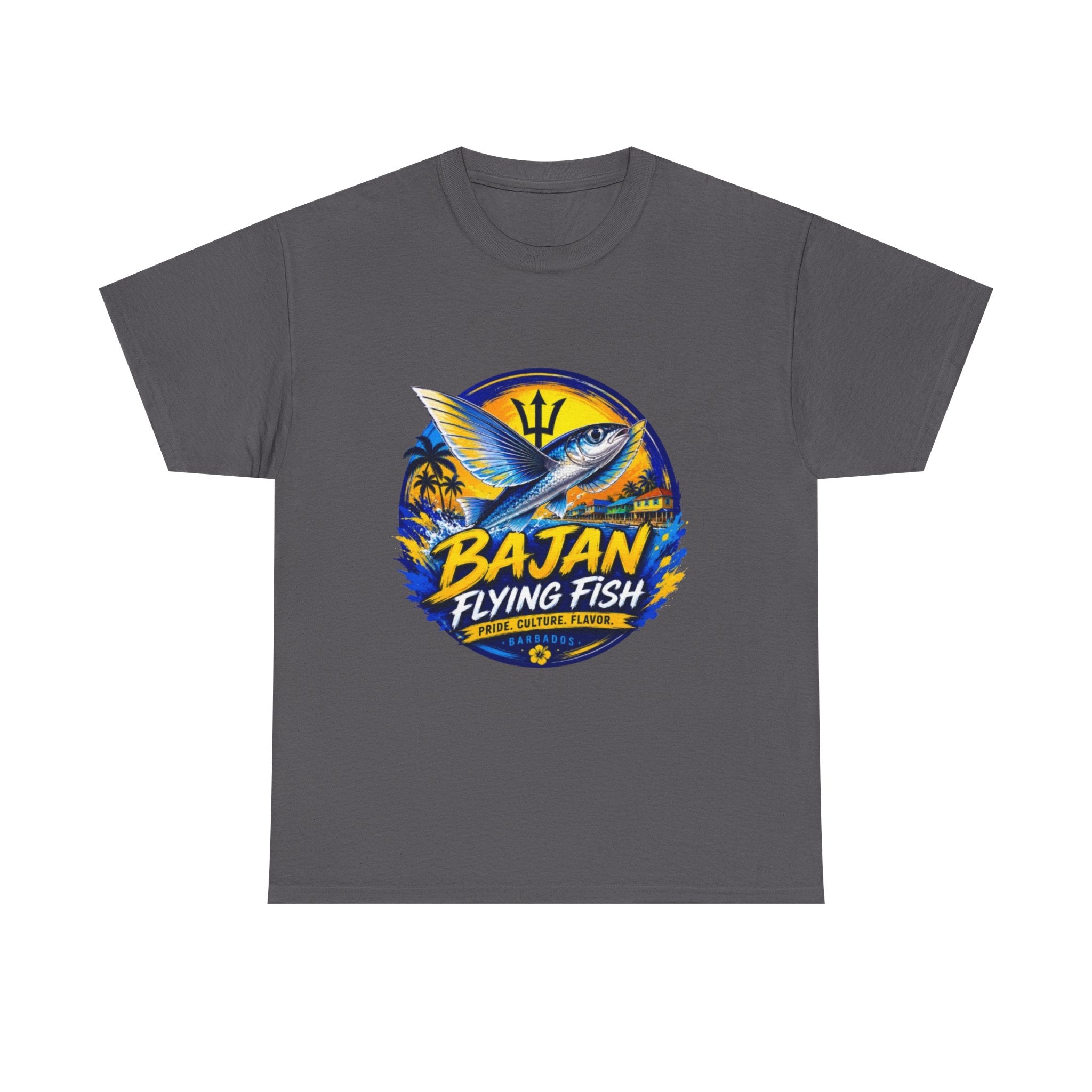 Bajan Flying Fish Tee — Caribbean Fishing Travel Shirt