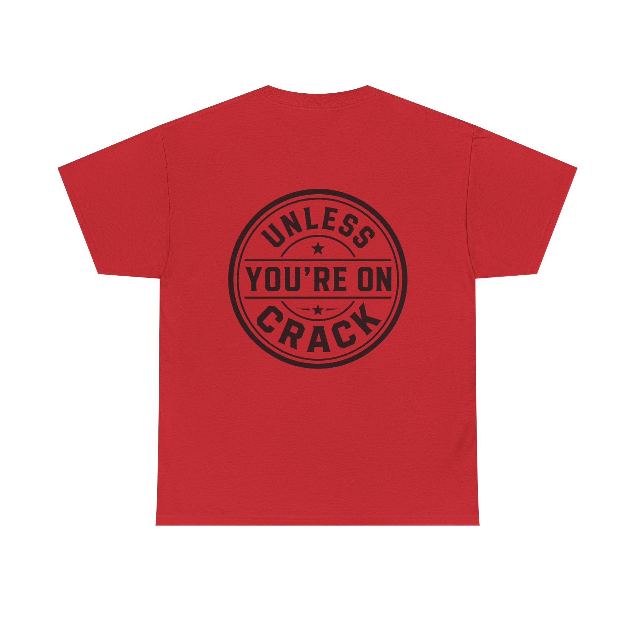 T-Shirt — "Black Doesn't Crack" Graphic Tee (Front & Back Badge Design)