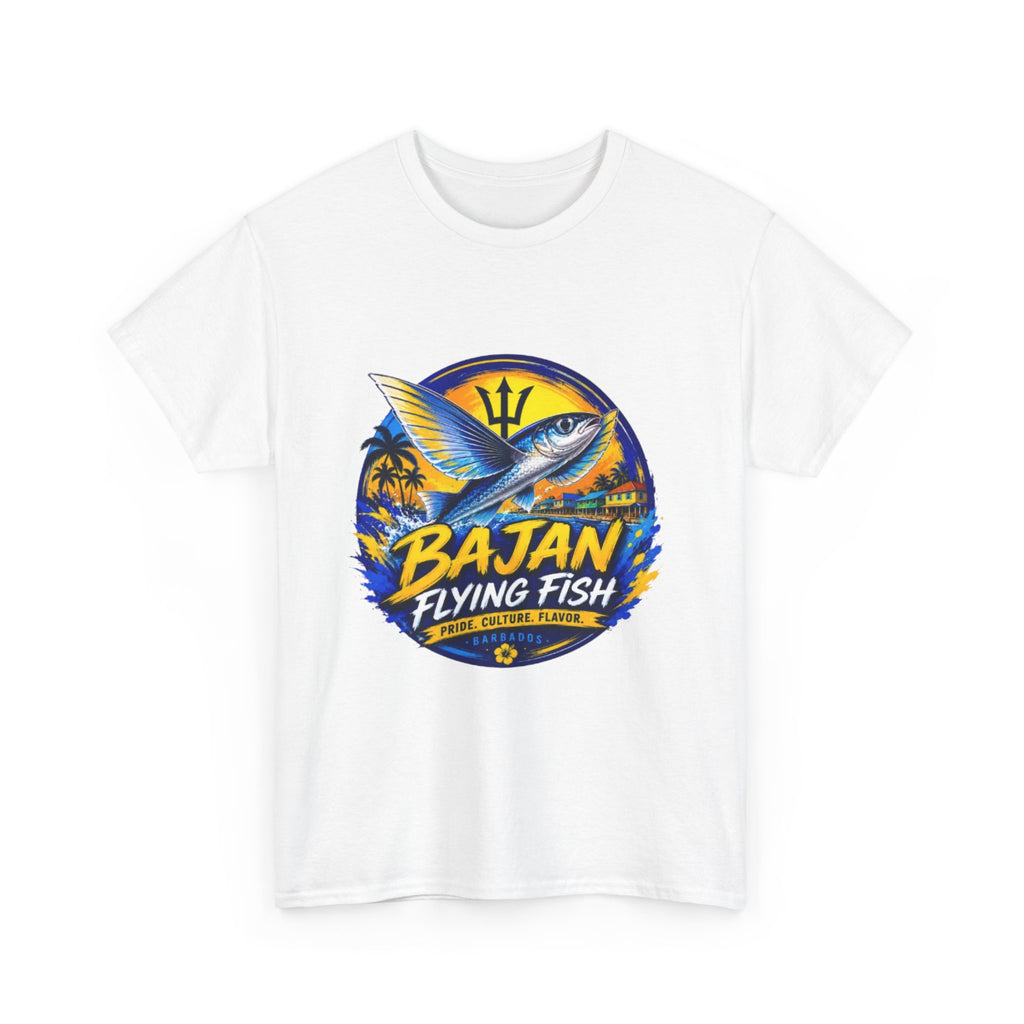 Bajan Flying Fish Tee — Caribbean Fishing Travel Shirt