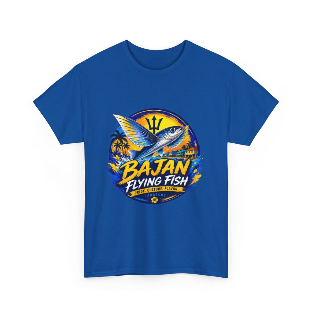 Bajan Flying Fish Tee — Caribbean Fishing Travel Shirt