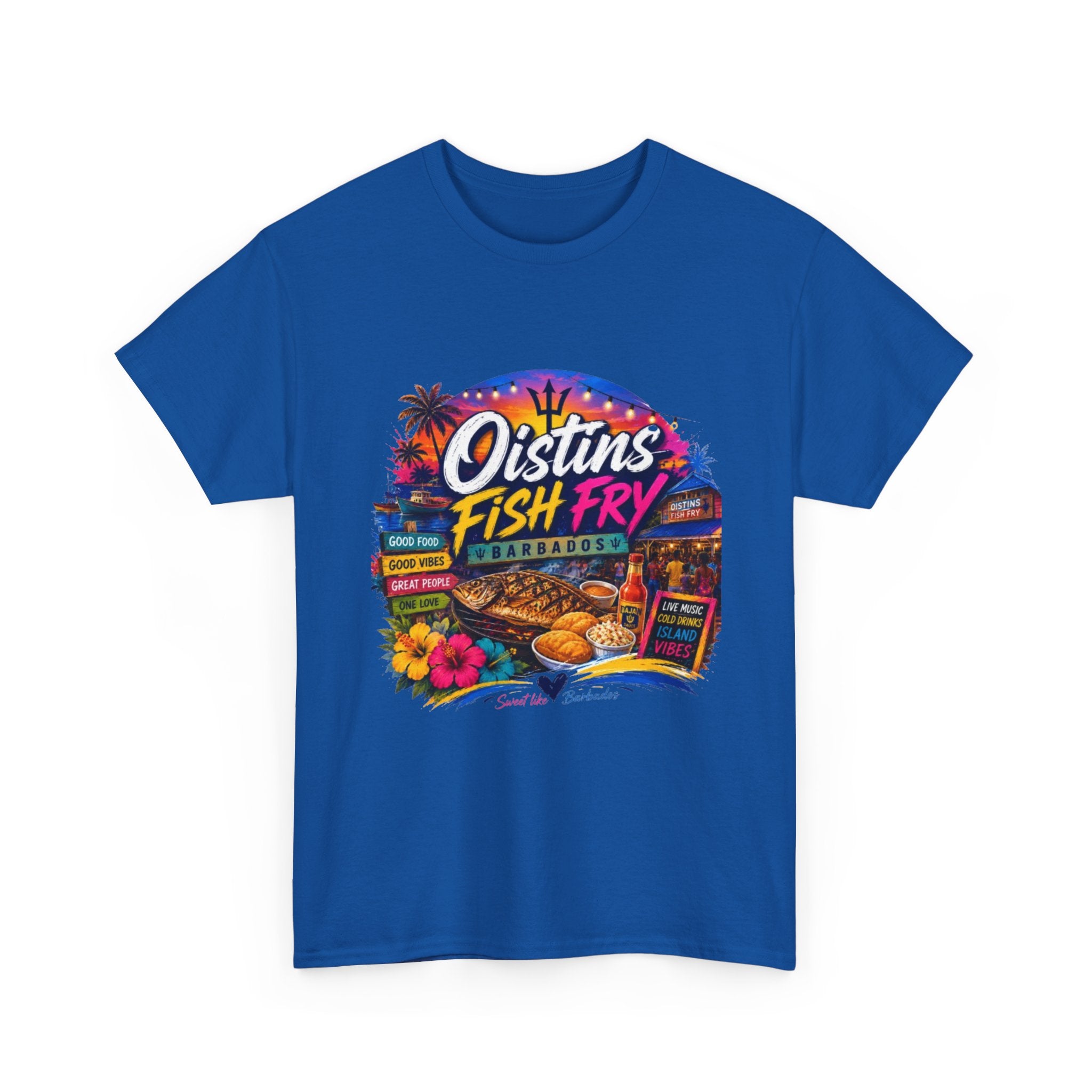 Oistins Fish Fry T-Shirt – Barbados Beach Festival Tee