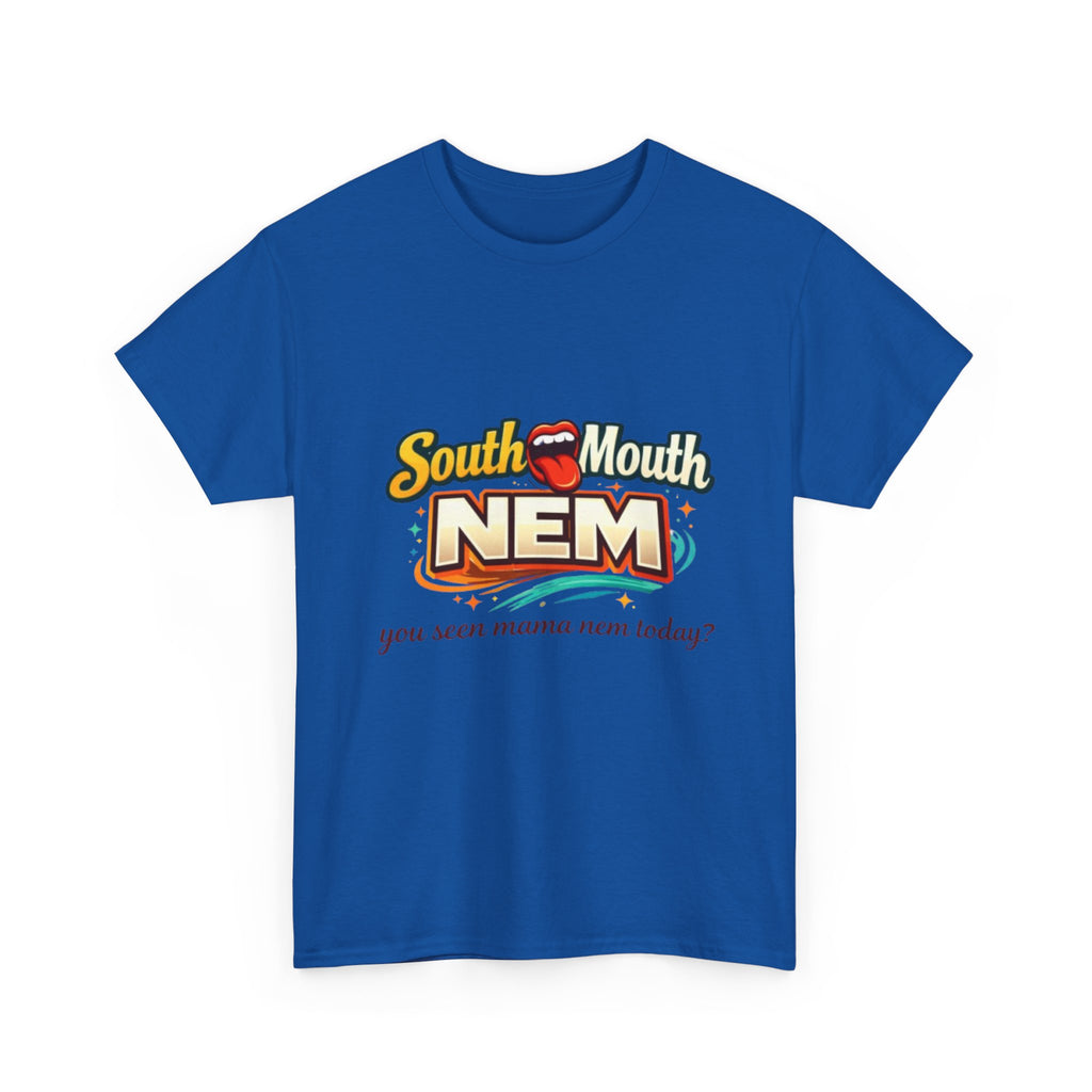 T-Shirt — South Mouth NEM "you seen mama nem today?" Retro Logo Tee