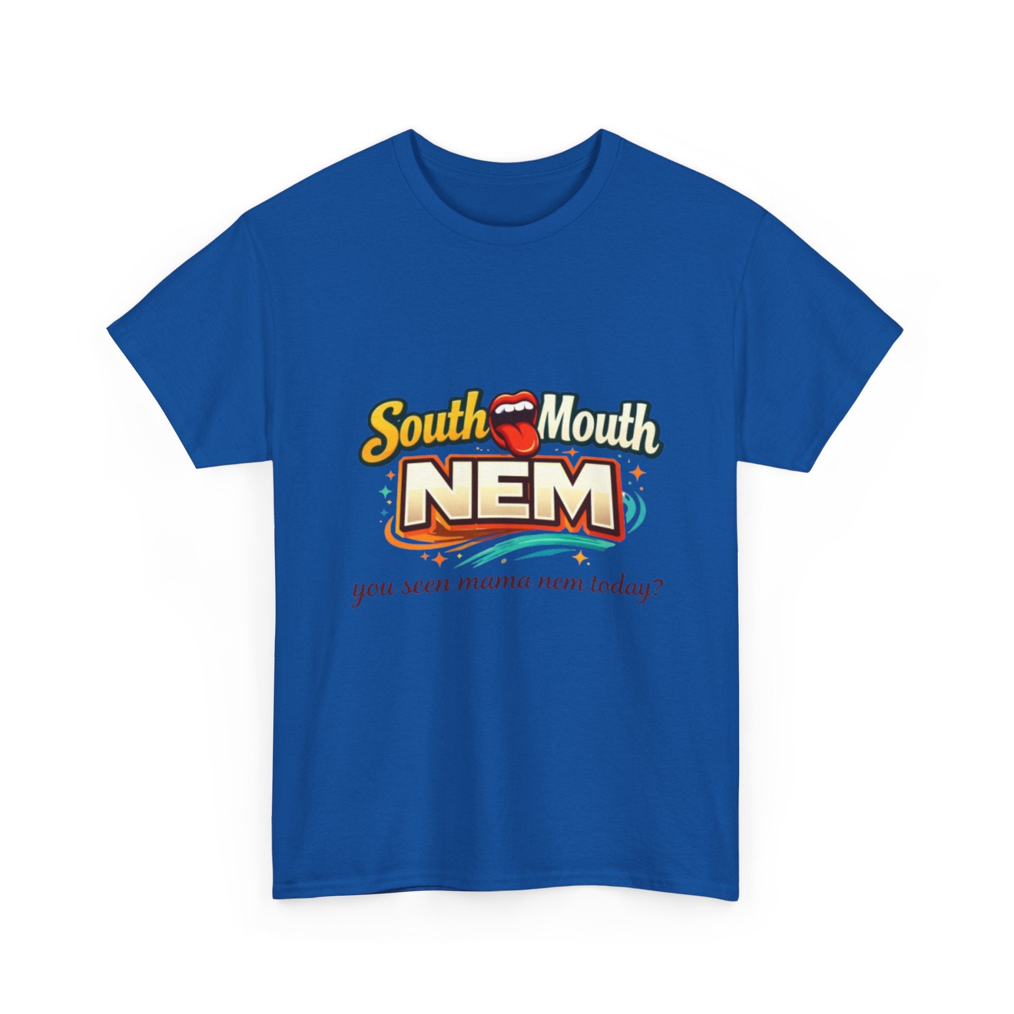 T-Shirt — South Mouth NEM "you seen mama nem today?" Retro Logo Tee