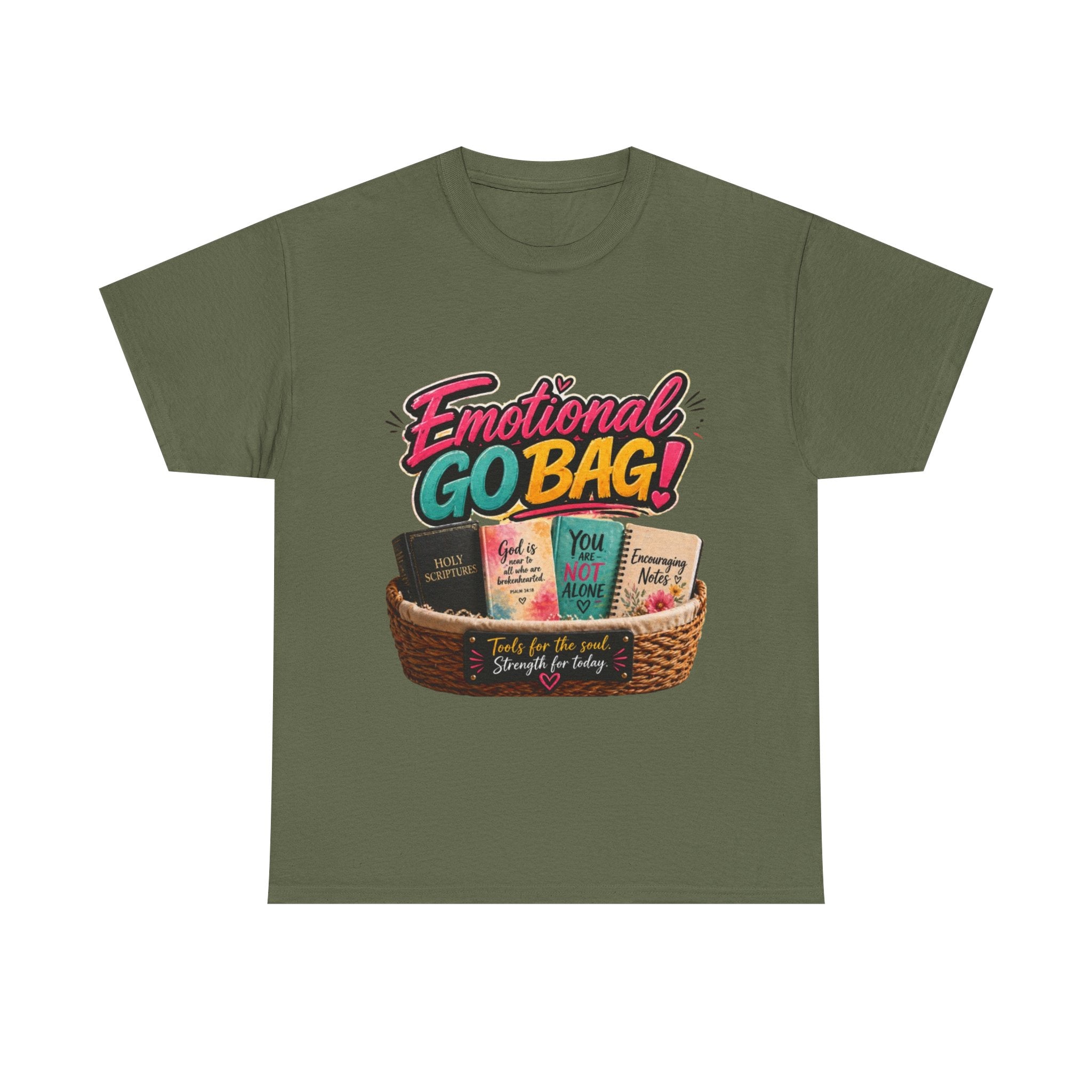 Emotional Go Bag T-Shirt — Comfort & Self-Care Gift Tee
