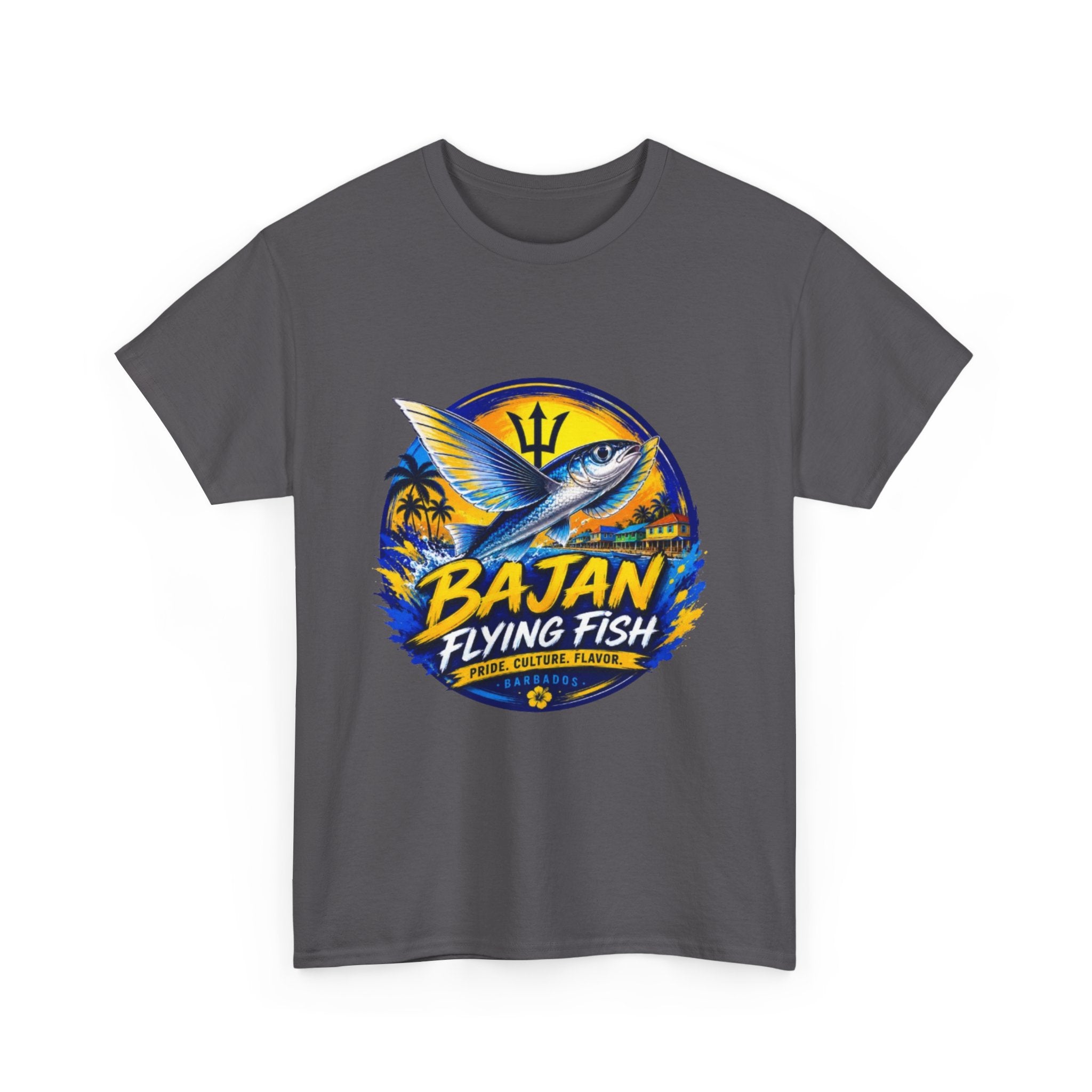 Bajan Flying Fish Tee — Caribbean Fishing Travel Shirt