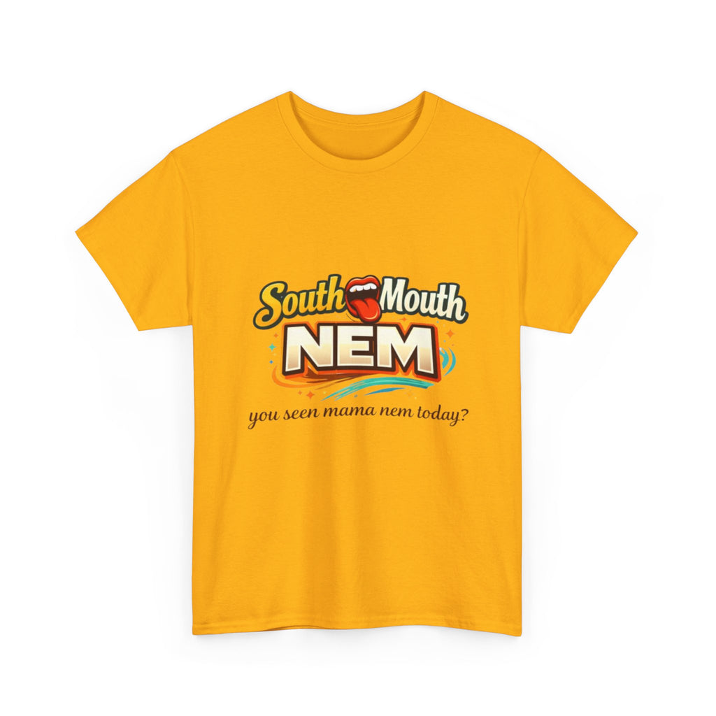 T-Shirt — South Mouth NEM "you seen mama nem today?" Retro Logo Tee
