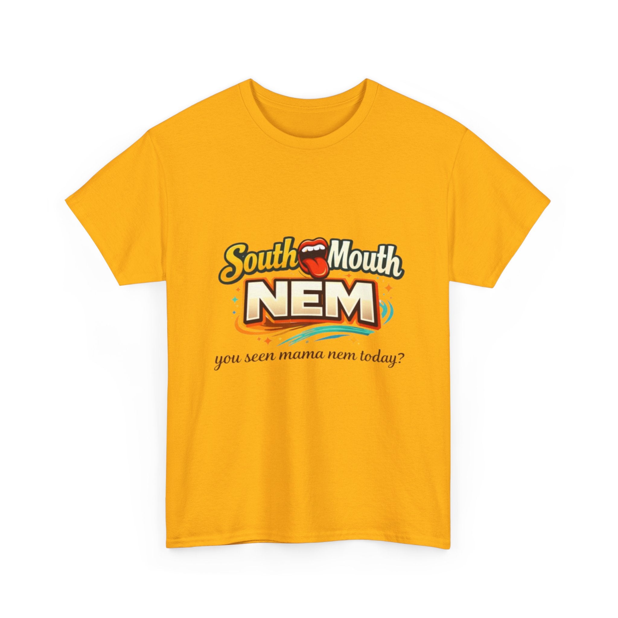 T-Shirt — South Mouth NEM "you seen mama nem today?" Retro Logo Tee