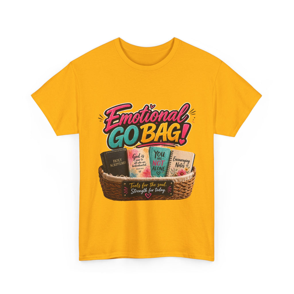 Emotional Go Bag T-Shirt — Comfort & Self-Care Gift Tee