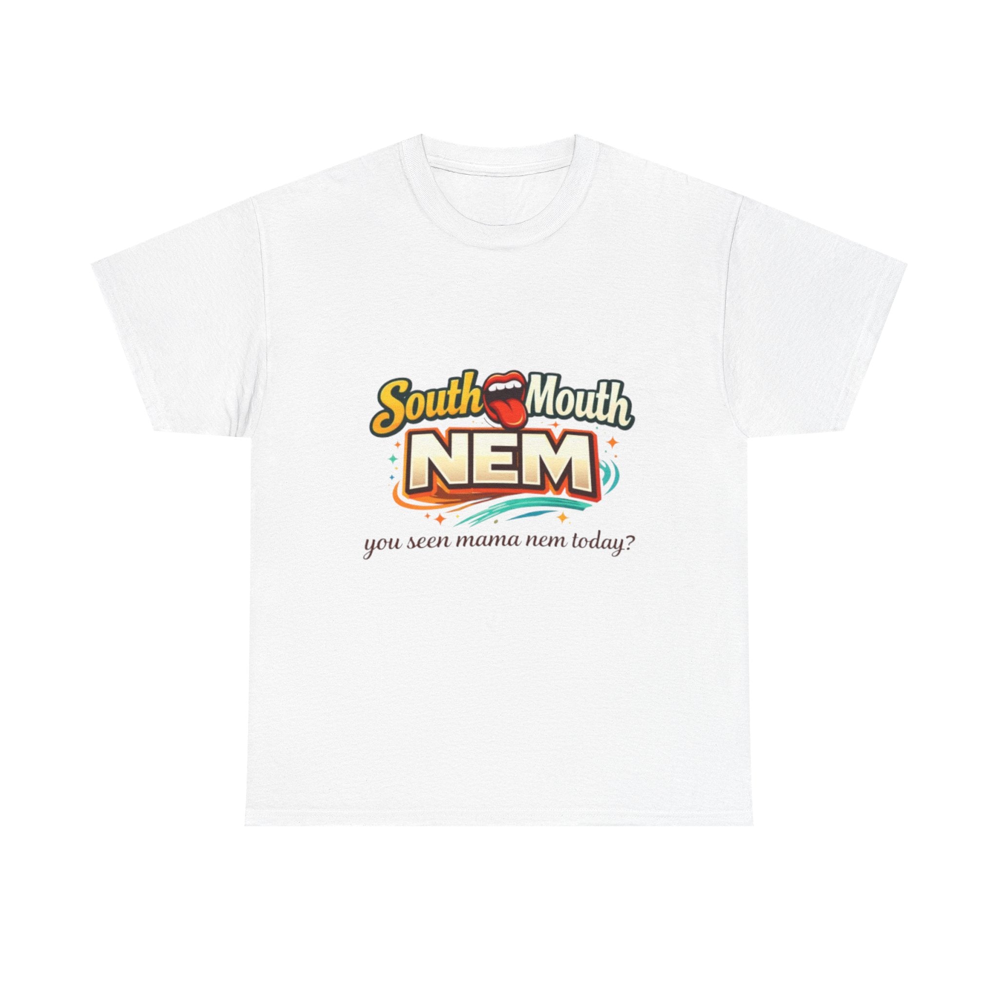 T-Shirt — South Mouth NEM "you seen mama nem today?" Retro Logo Tee