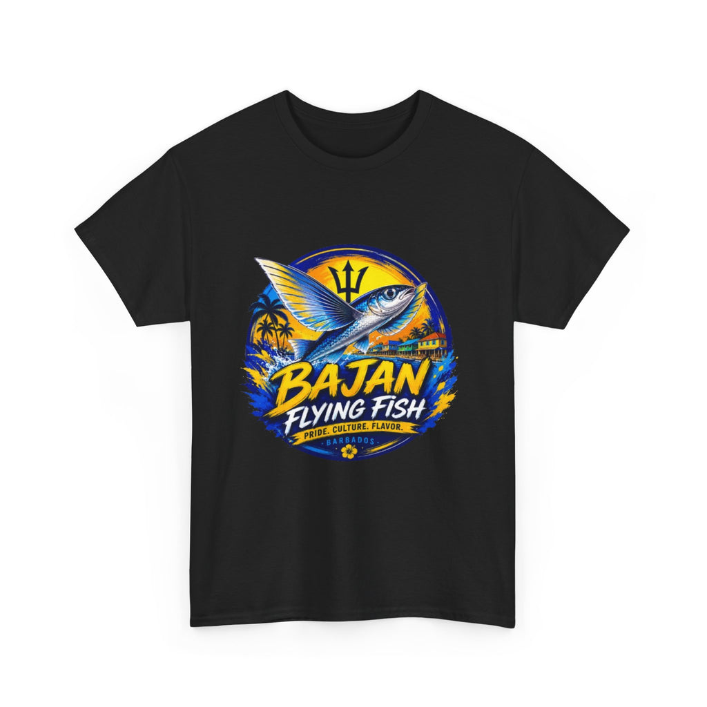 Bajan Flying Fish Tee — Caribbean Fishing Travel Shirt
