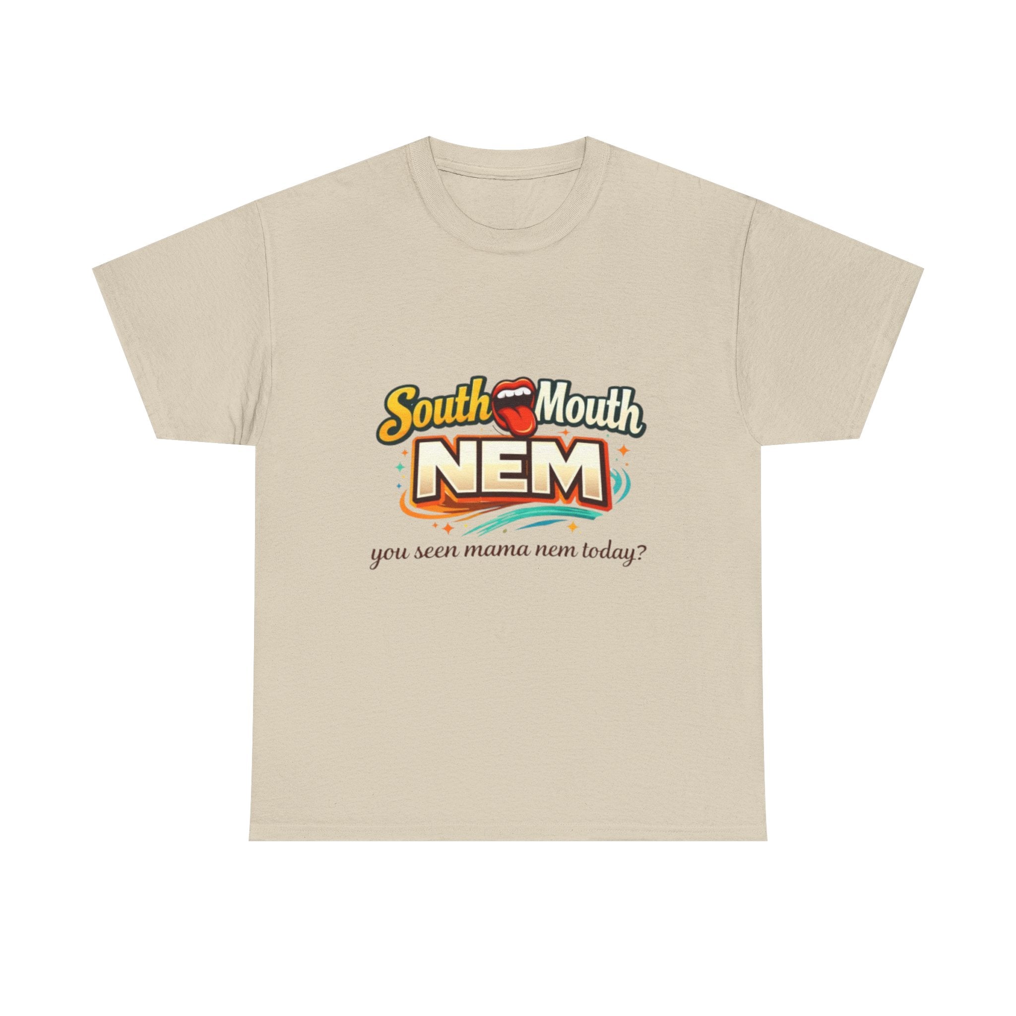 T-Shirt — South Mouth NEM "you seen mama nem today?" Retro Logo Tee