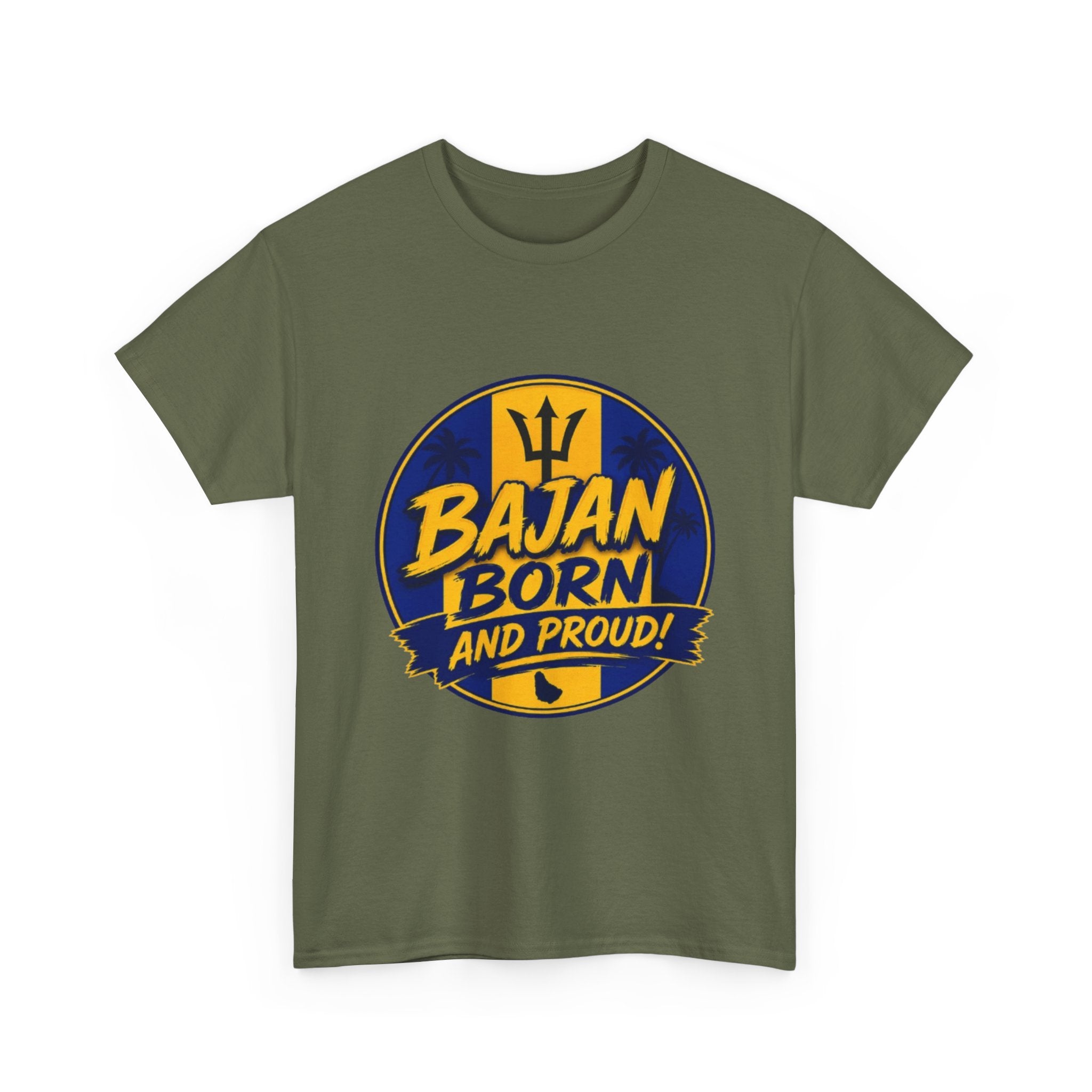 Bajan Born and Proud T-Shirt — Barbados Pride Tee
